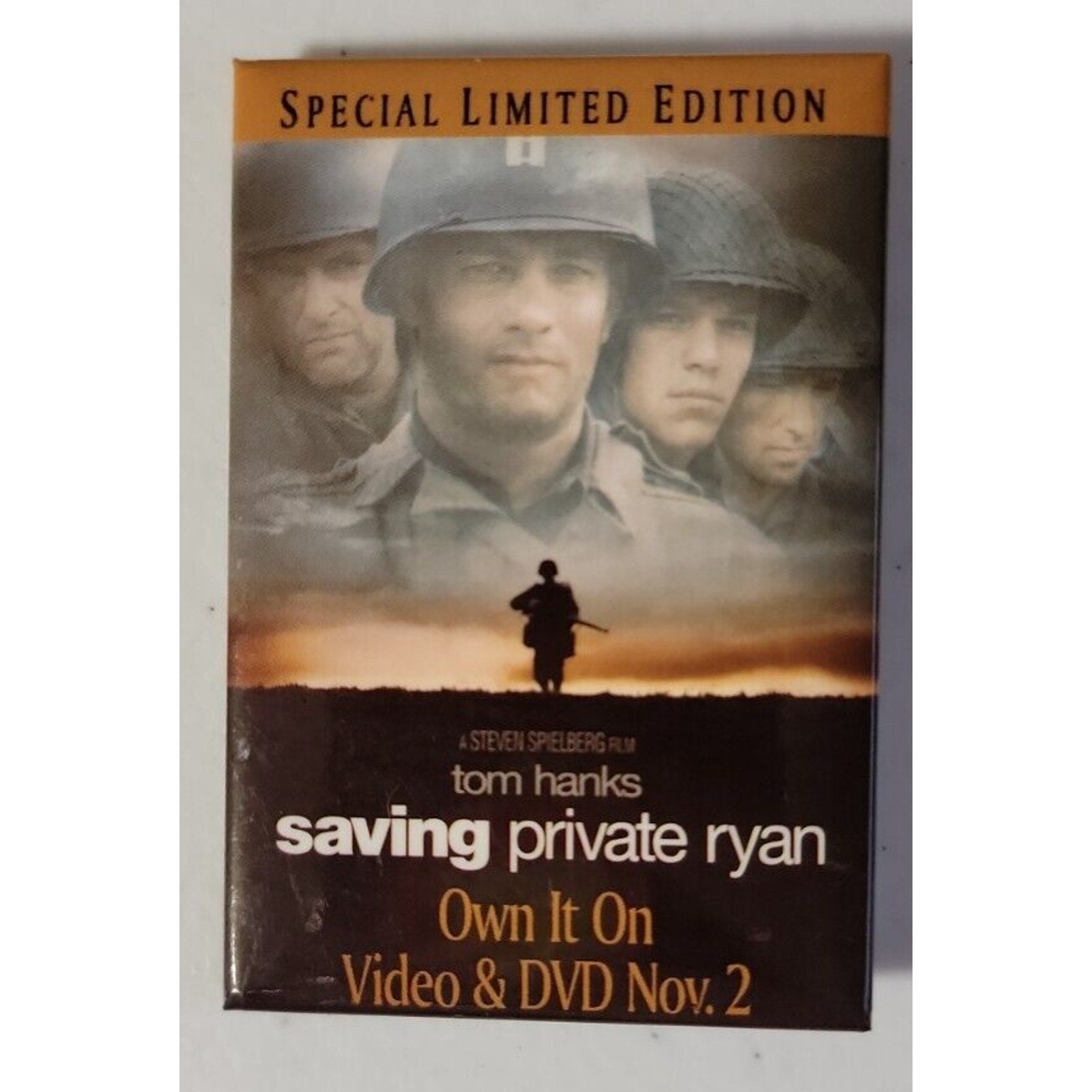 1999 Saving Private Ryan Film 3 1/8" Pinback Button