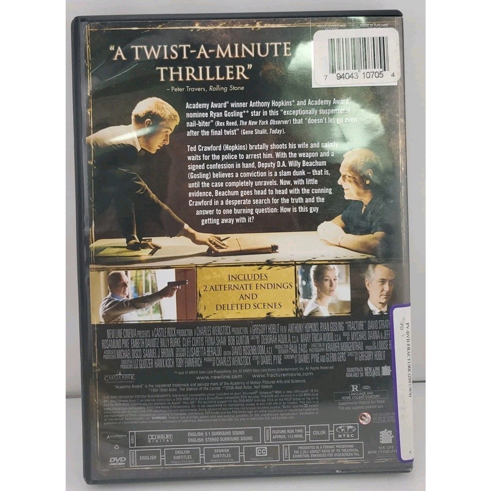 Fracture (DVD, 2007)