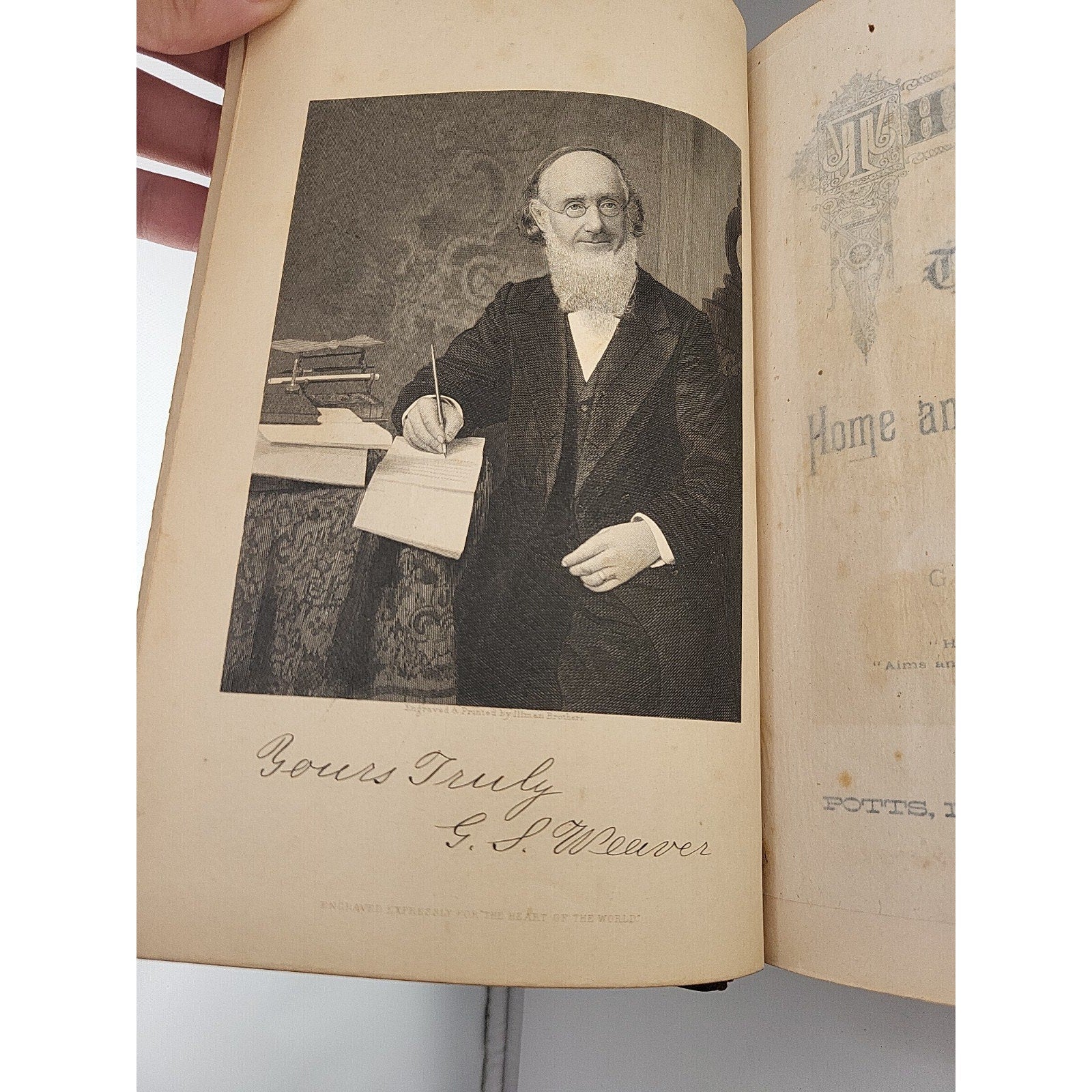 The Heart of the World Book : Home And Its Wide Work By G S Weaver, 1882