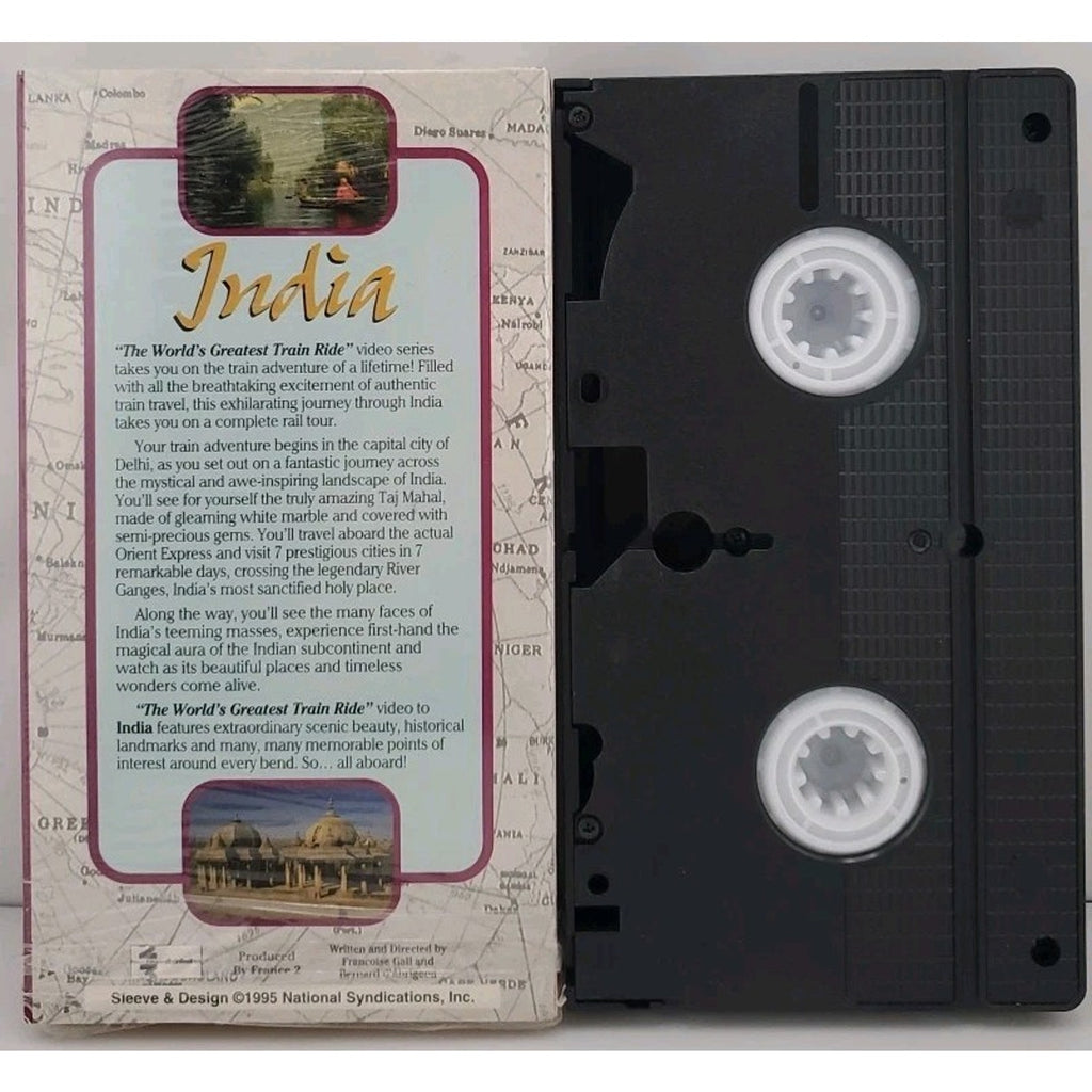 Worlds Greatest Train Ride Videos India 1995 VHS