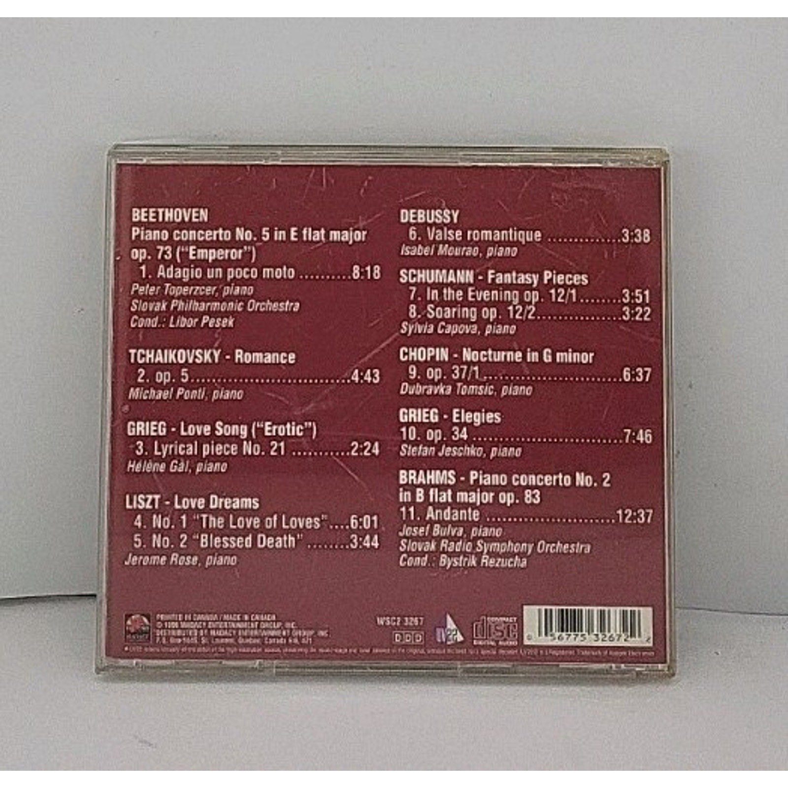 Best of Piano Collection Vol. 3 Madacy WSC2 3267 1998 Audio CD