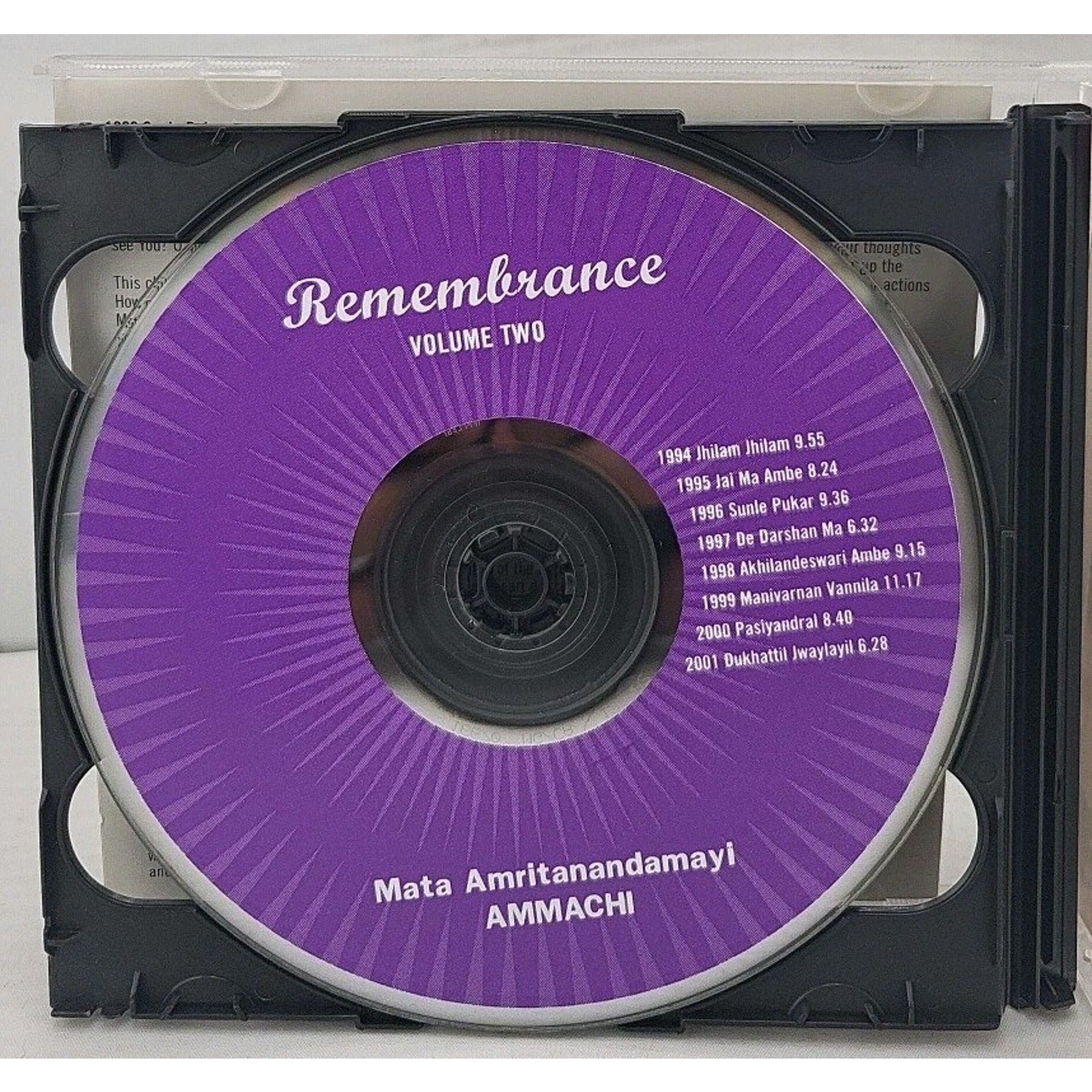 Ammachi Remembrance 2 CD Celebrating 15 Years of Blessings USA