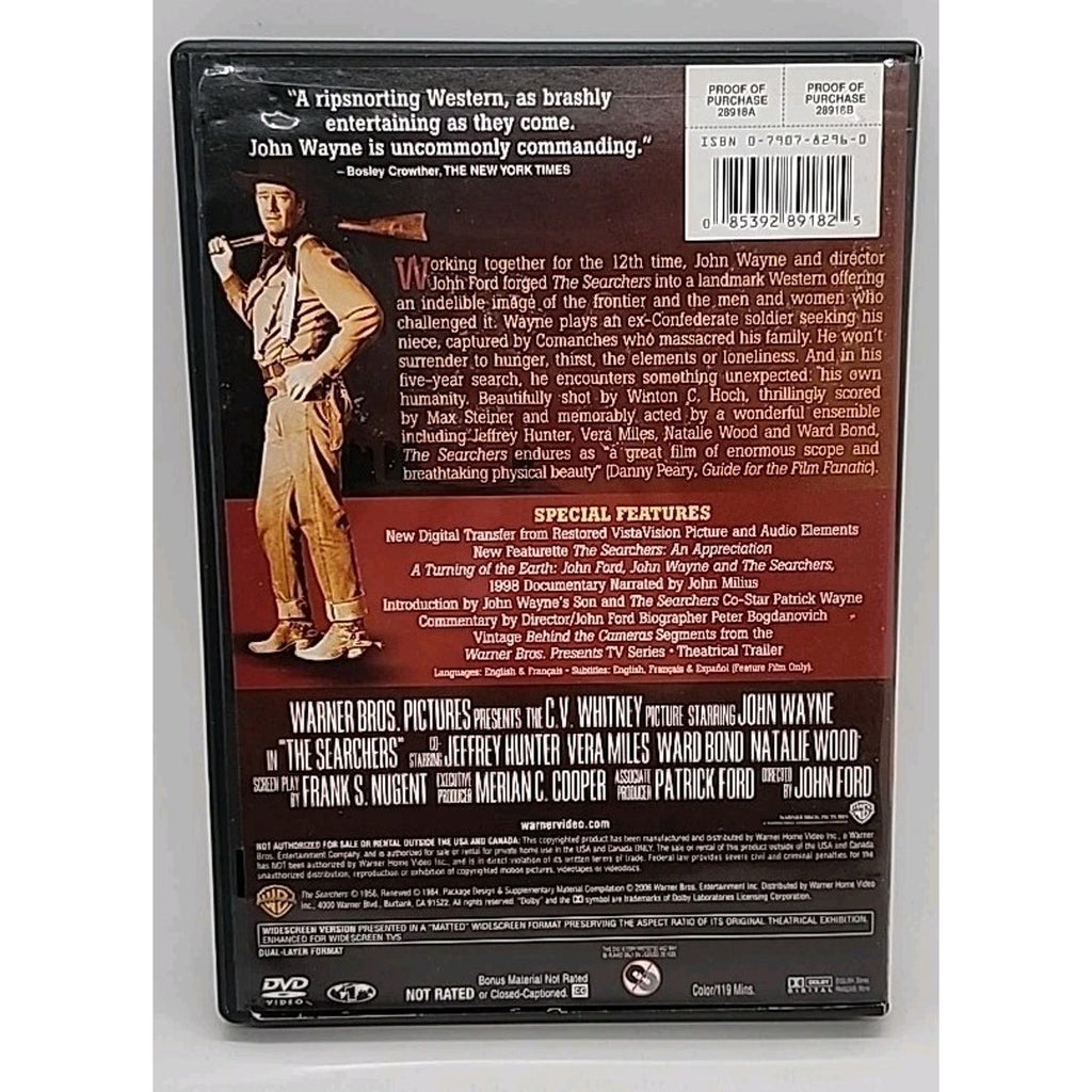 The Searchers (50th Anniversary Two-Disc Special Edition) (DVD, 1956)