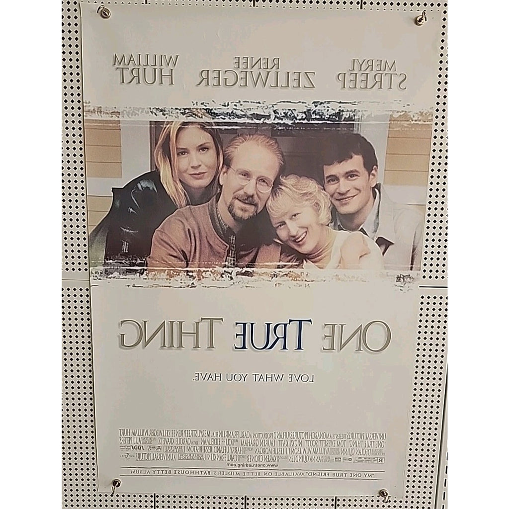 One True Thing Movie Video Poster- Hurt/Streep/Zellweger - 27x40