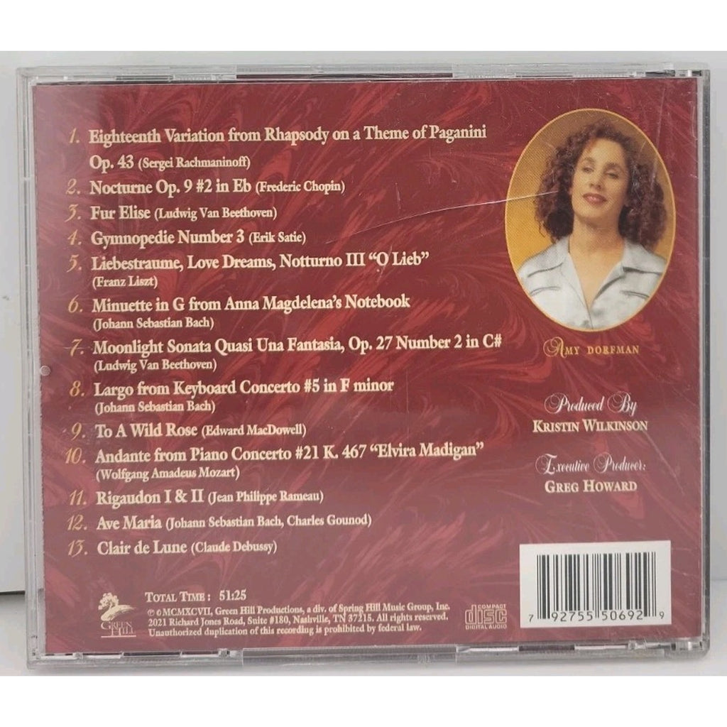 Classical Piano CD by Amy Dorfman Green Hill Instrumental