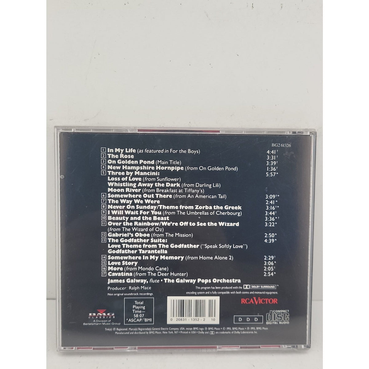 Beauty And The Beast - James Galway At The Movies (1993, RCA Victor) Theme Music