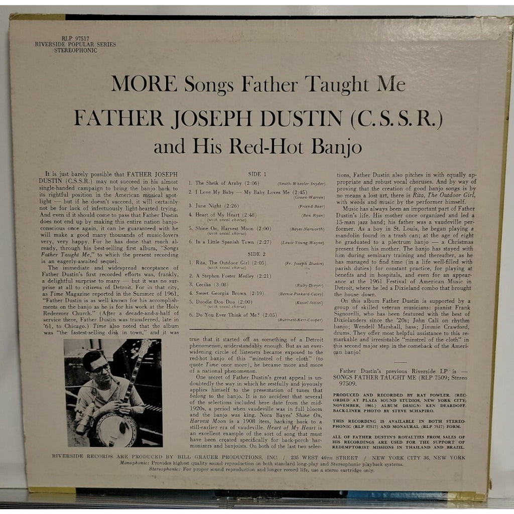 Father Joseph Dustin – More Songs Father Taught Me (Vinyl)