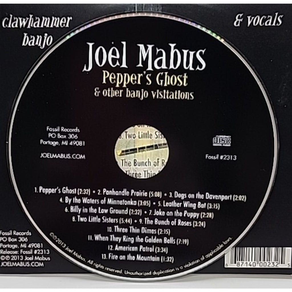 Pepper's Ghost & Other Banjo Visitations [Digipak] by Joel Mabus (CD, 2013)