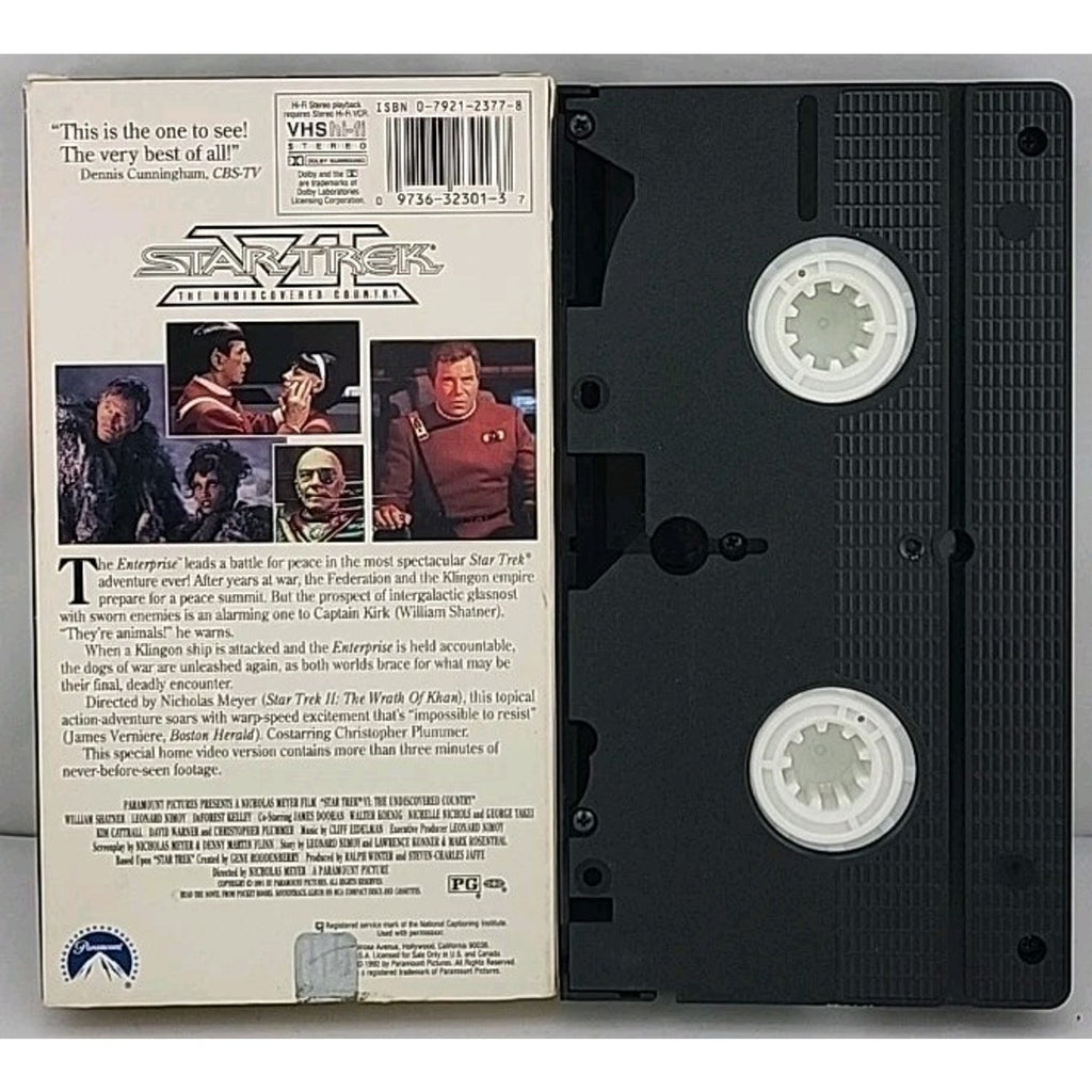 Star Trek VI: The Undiscovered Country (VHS, 1992, Special Home Video Version)