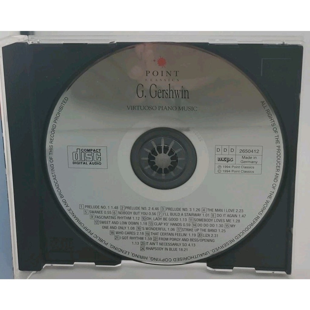 Virtuoso Piano Music by Gershwin, George, Ratko Delorko, (CD, 1997)