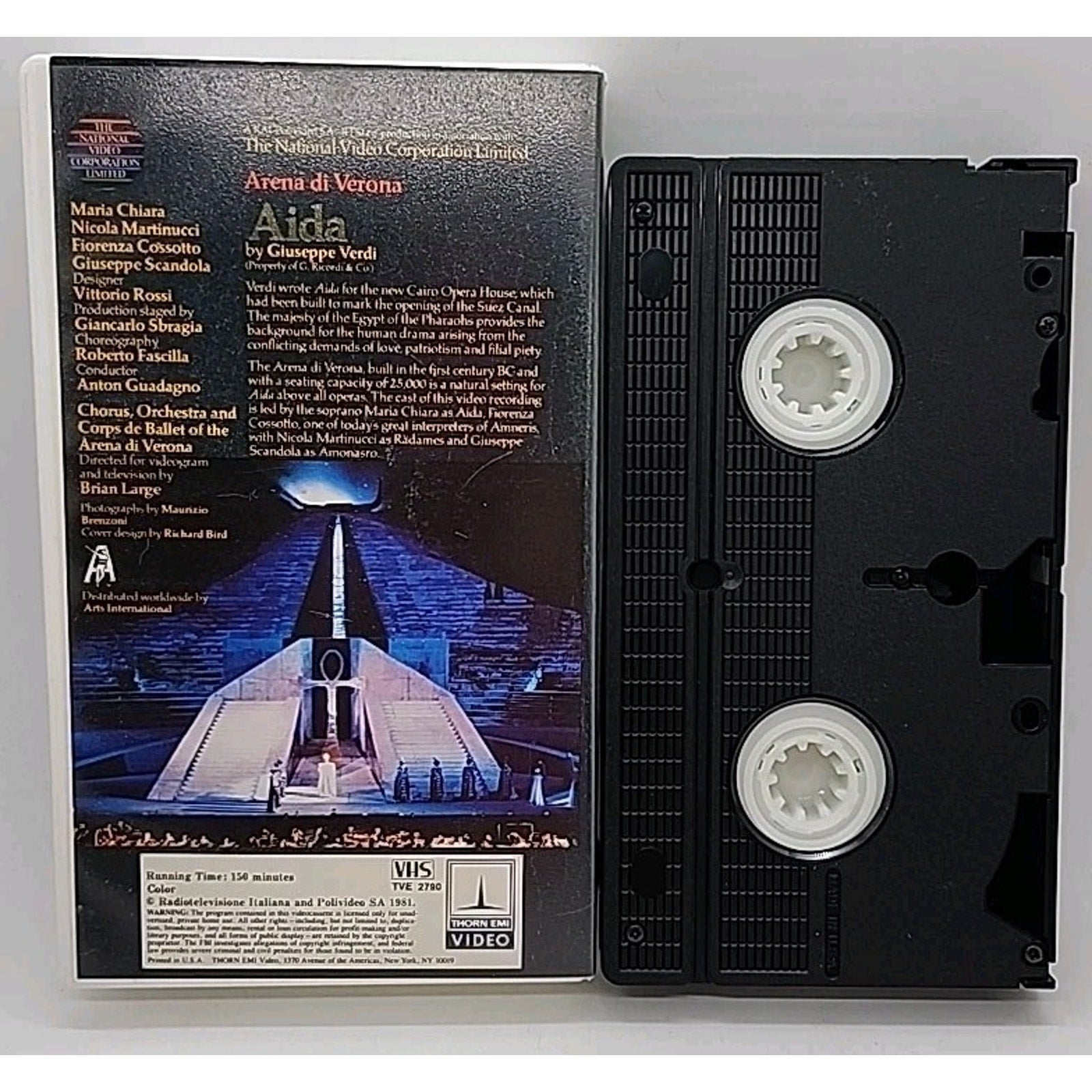Aida (VHS) Thorn EMI Video Maria Chiara