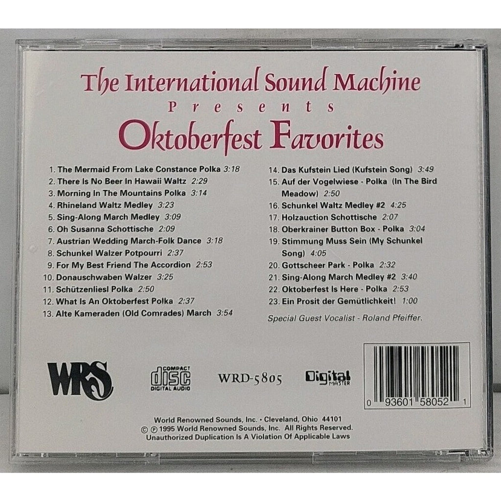 The International Sound Machine Presents Oktoberfest Favorites CD