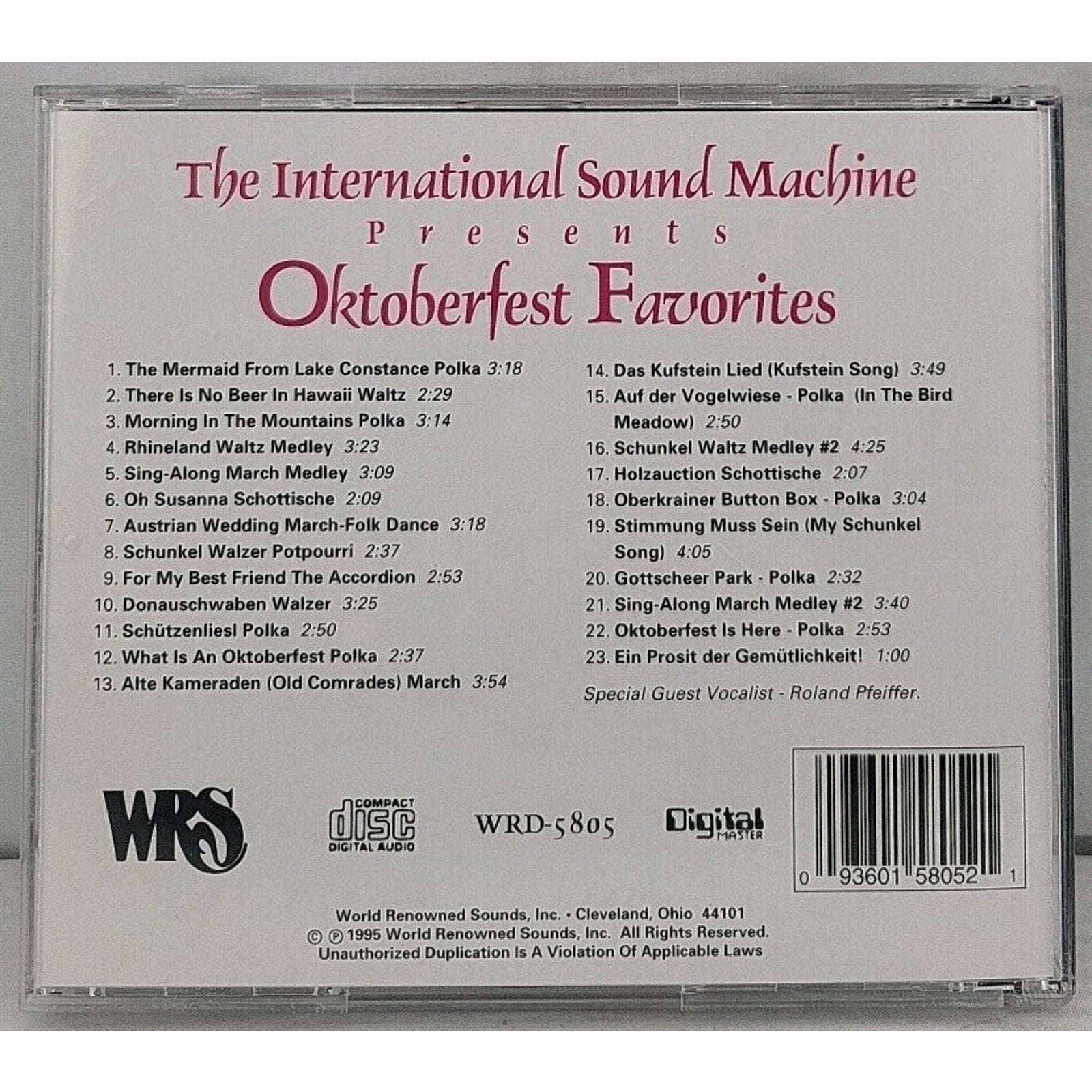 The International Sound Machine Presents Oktoberfest Favorites CD