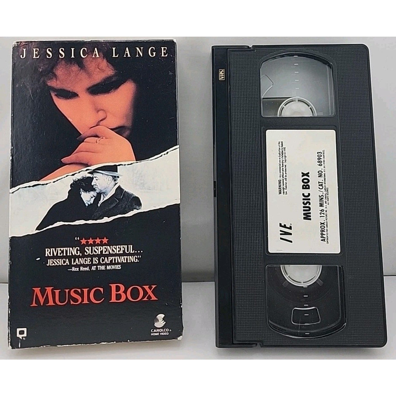 Music Box VHS 1989 Carolco Video Jessica Lange Classic Movie Film