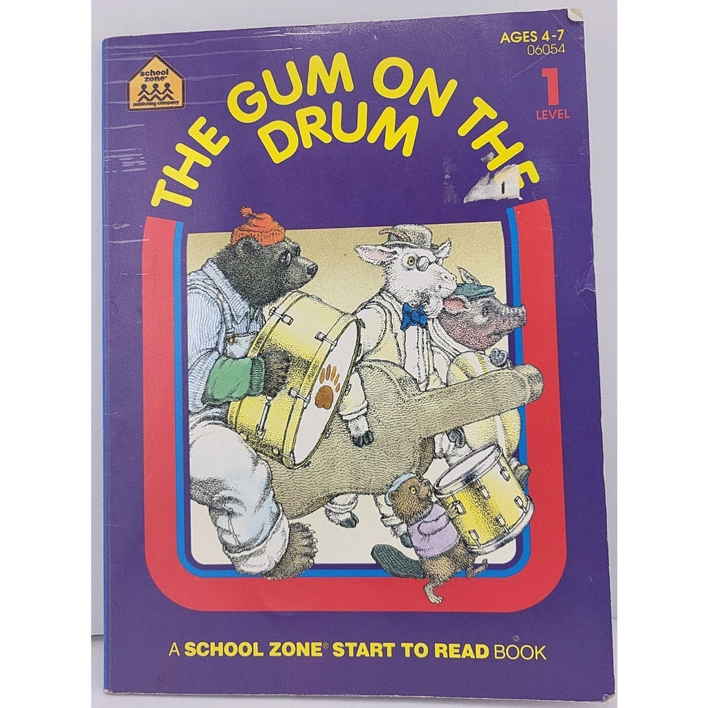 The Gum On The Drum Level 1 A School Zone Start To Read A Book
