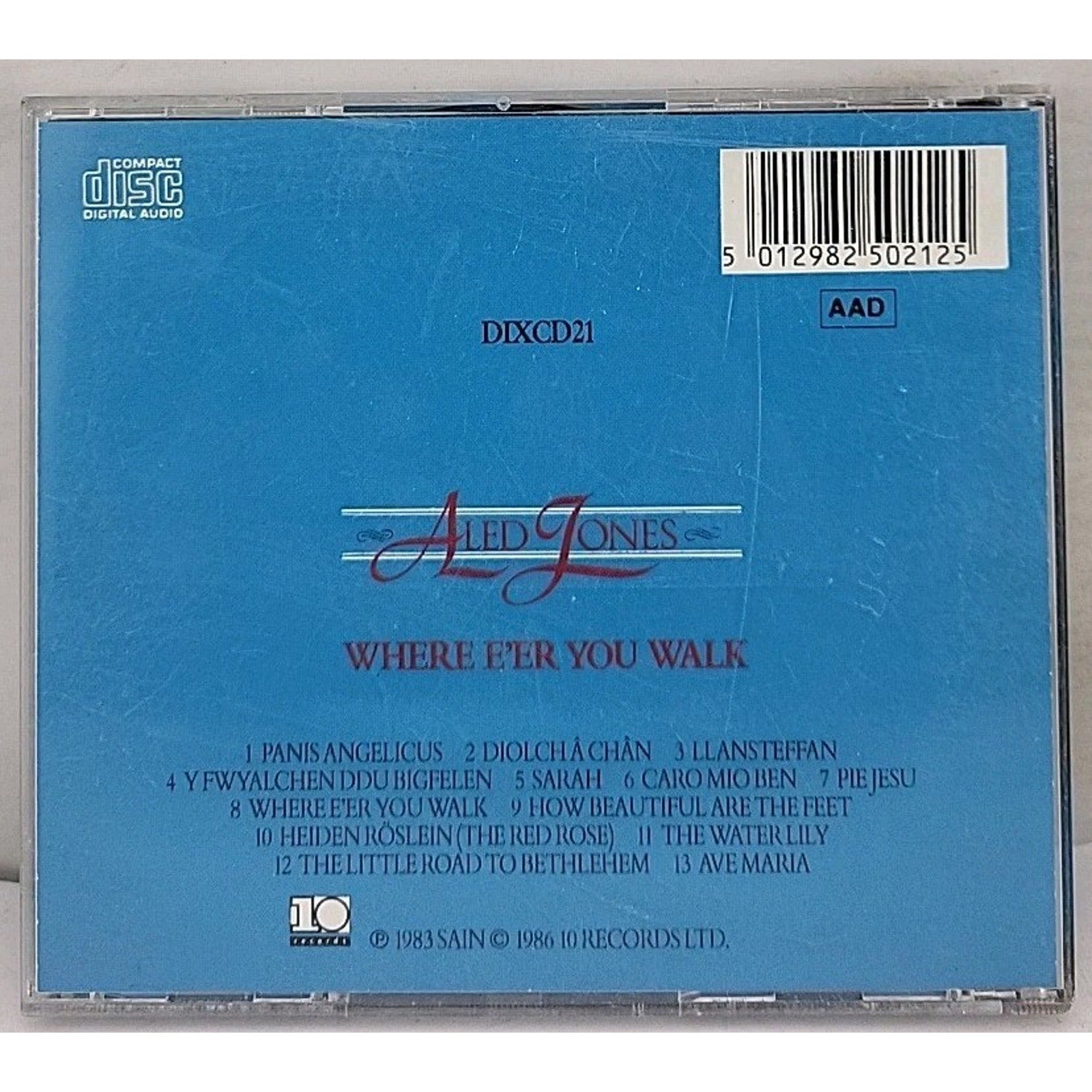Aled Jones Where E'er You Walk CD Album 1986