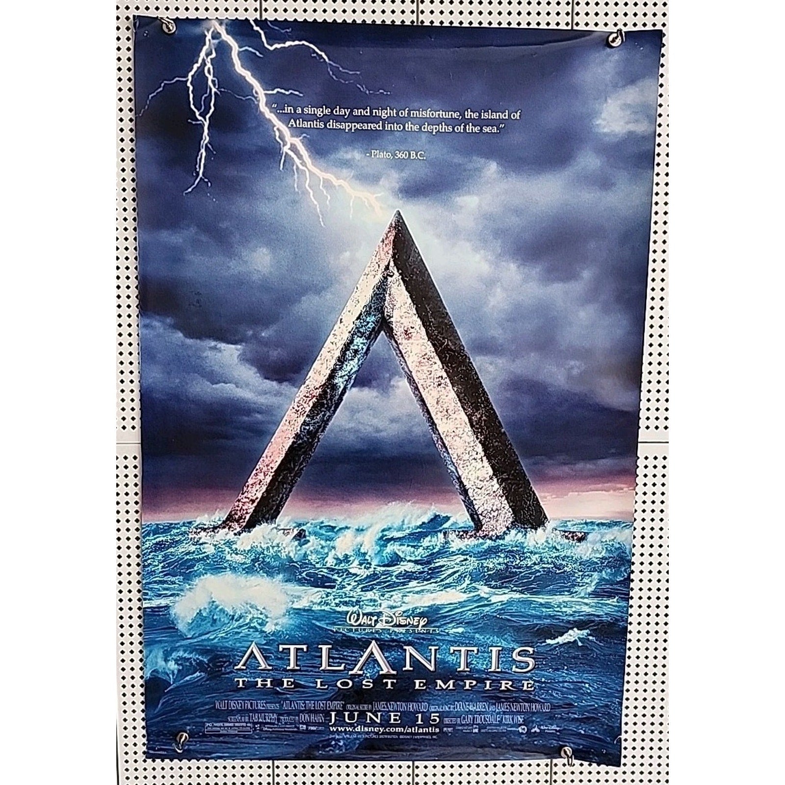 Atlantis The Lost Empire Movie Poster D/S Original 27x40 Jim Varney Disney