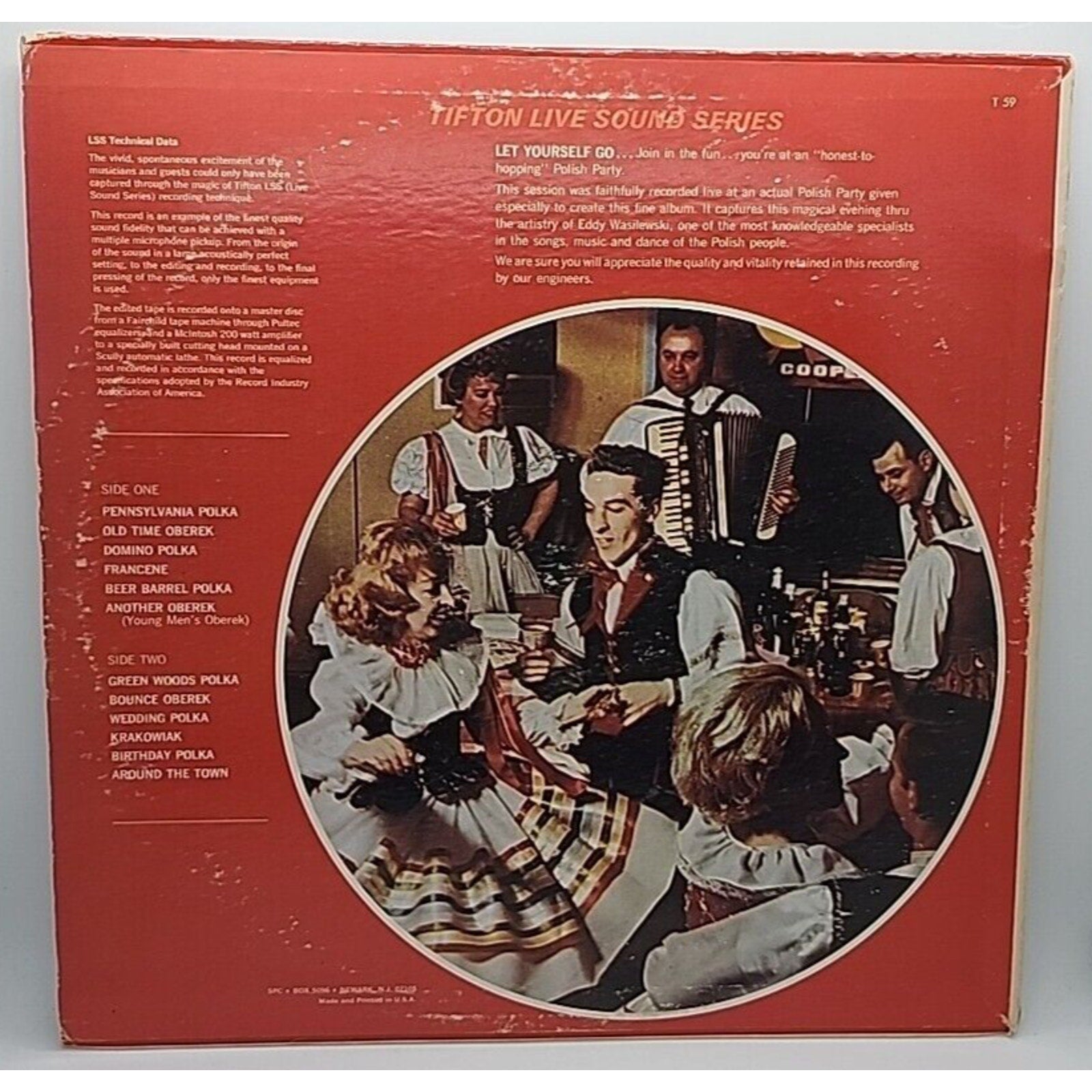 Eddy Wasilewski's Polka Band ‎– Recorded Live At A Polish Party Volume 2 Polka