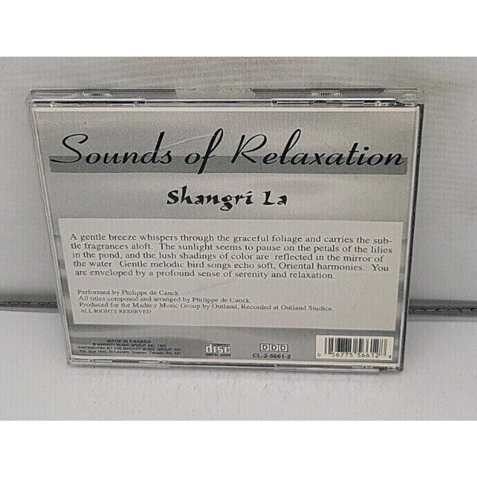 Sounds of Relaxation [Overstock] [Box] by Phillipe De Canck (CD, Oct-1995)