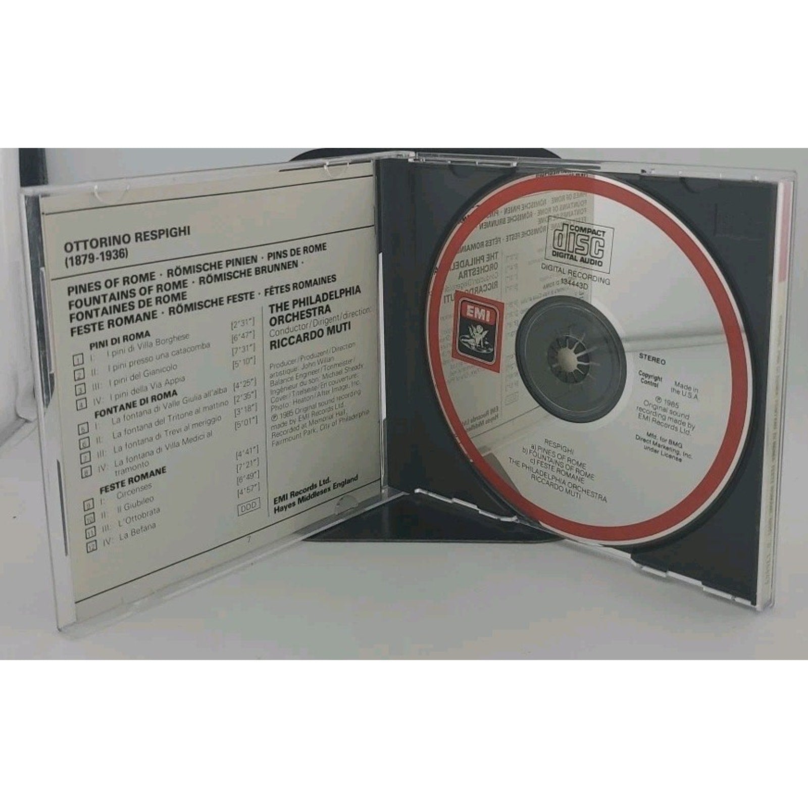 Respighi: Pini Di Roma. Fontane Di R by Riccardo Muti (CD, 2015)