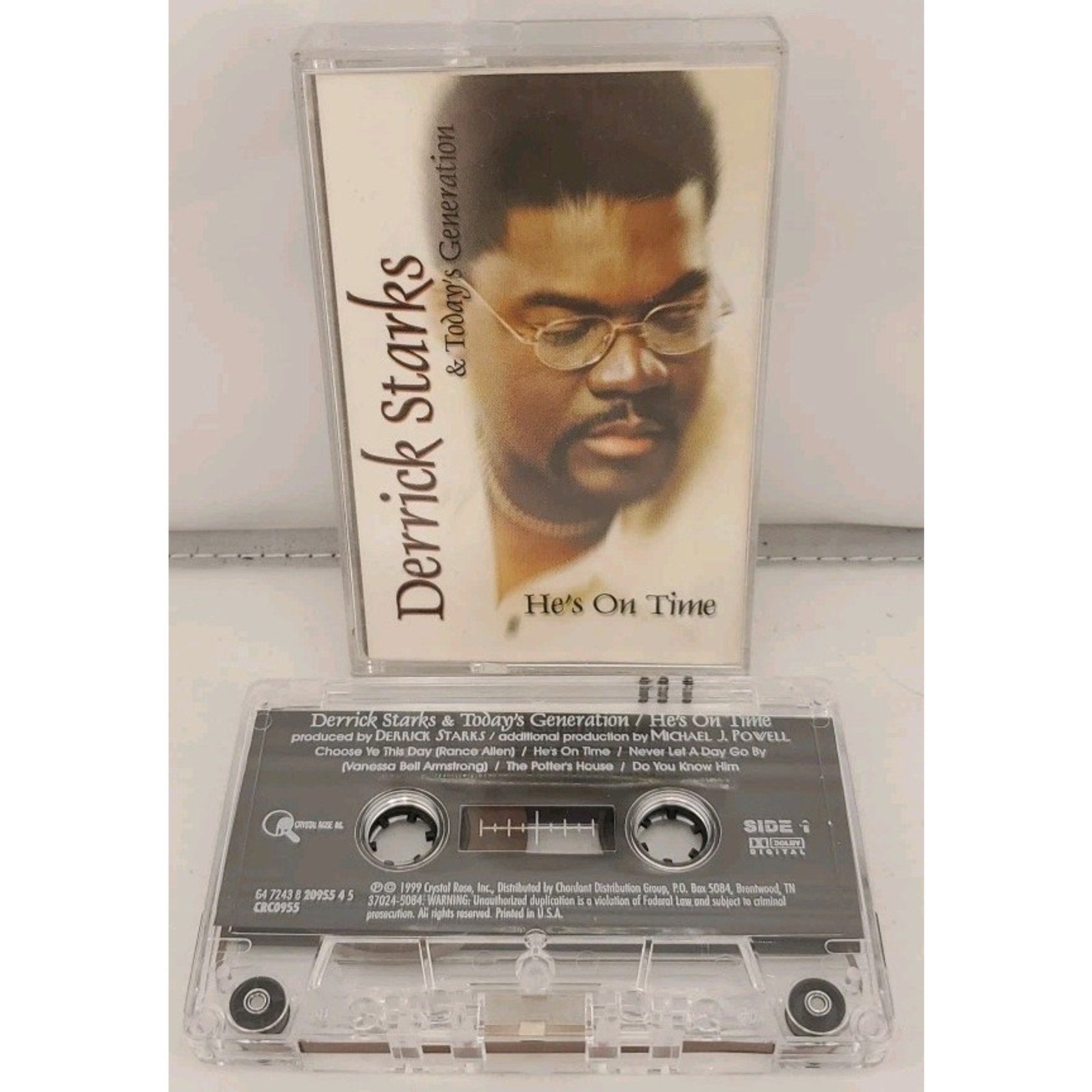 He's on Time by Derrick Starks/Derrick Starks & Today's Generation (Cassette)
