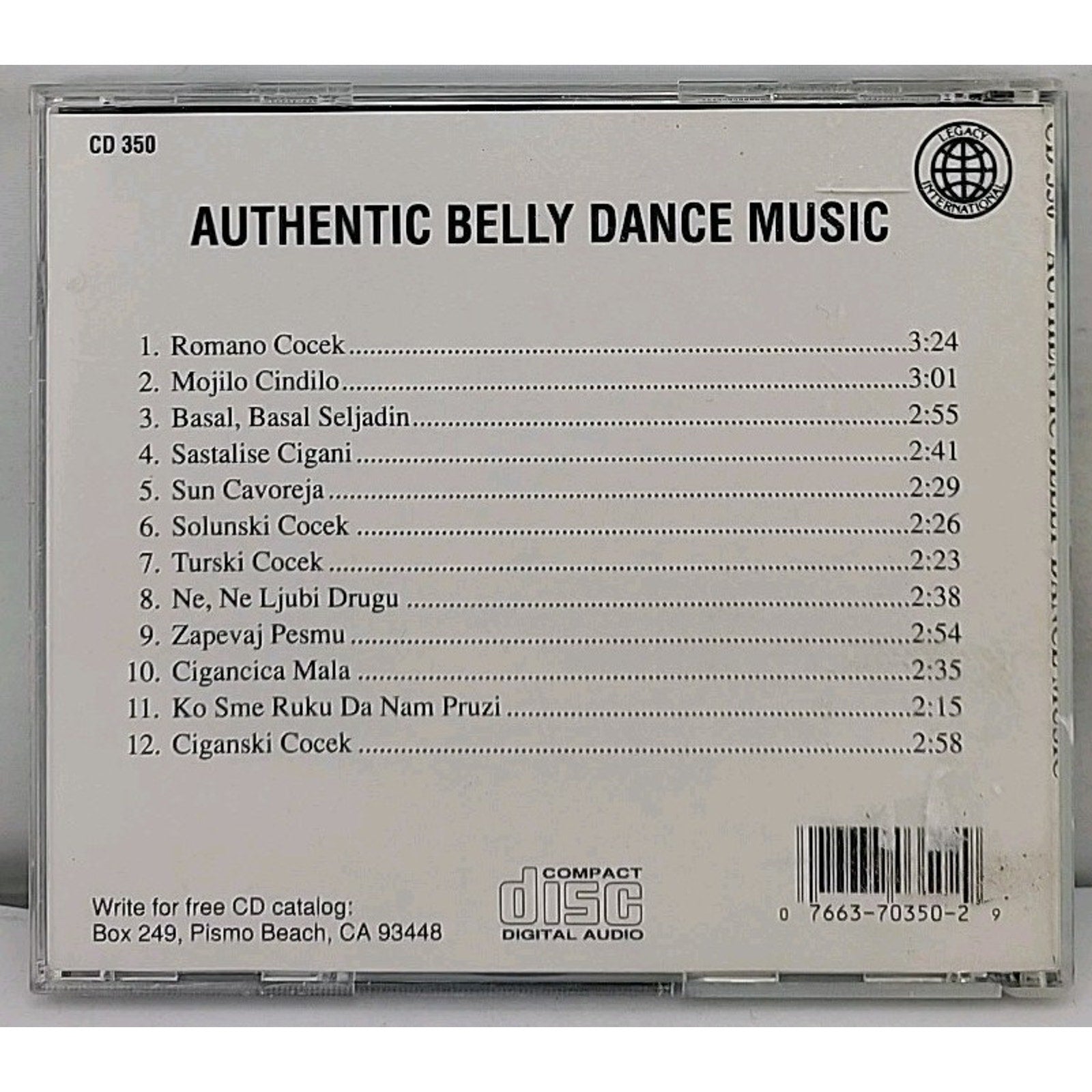 Authentic Belly Dance Music by Various (CD, 1994)