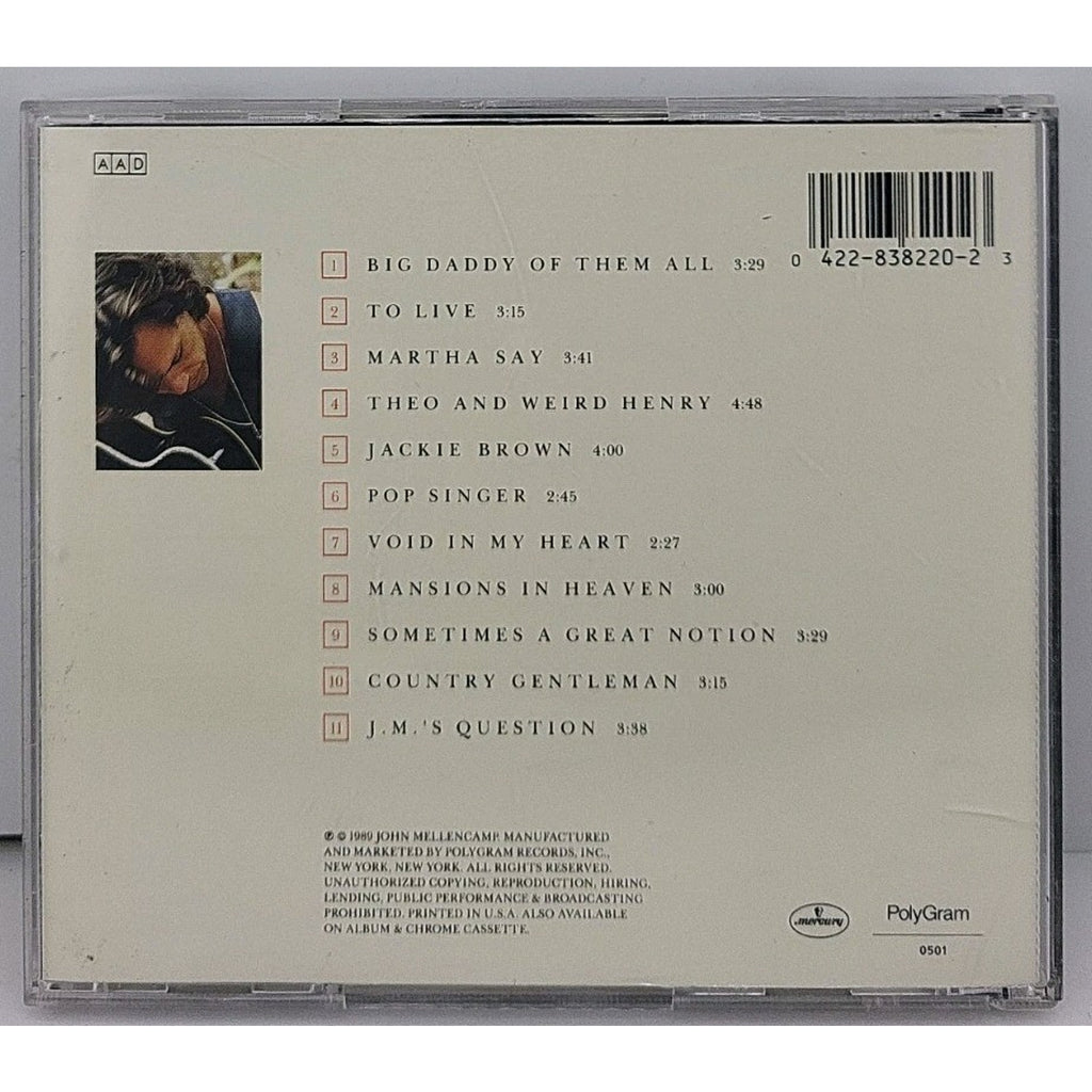 Big Daddy by John Mellencamp (CD, 1990)