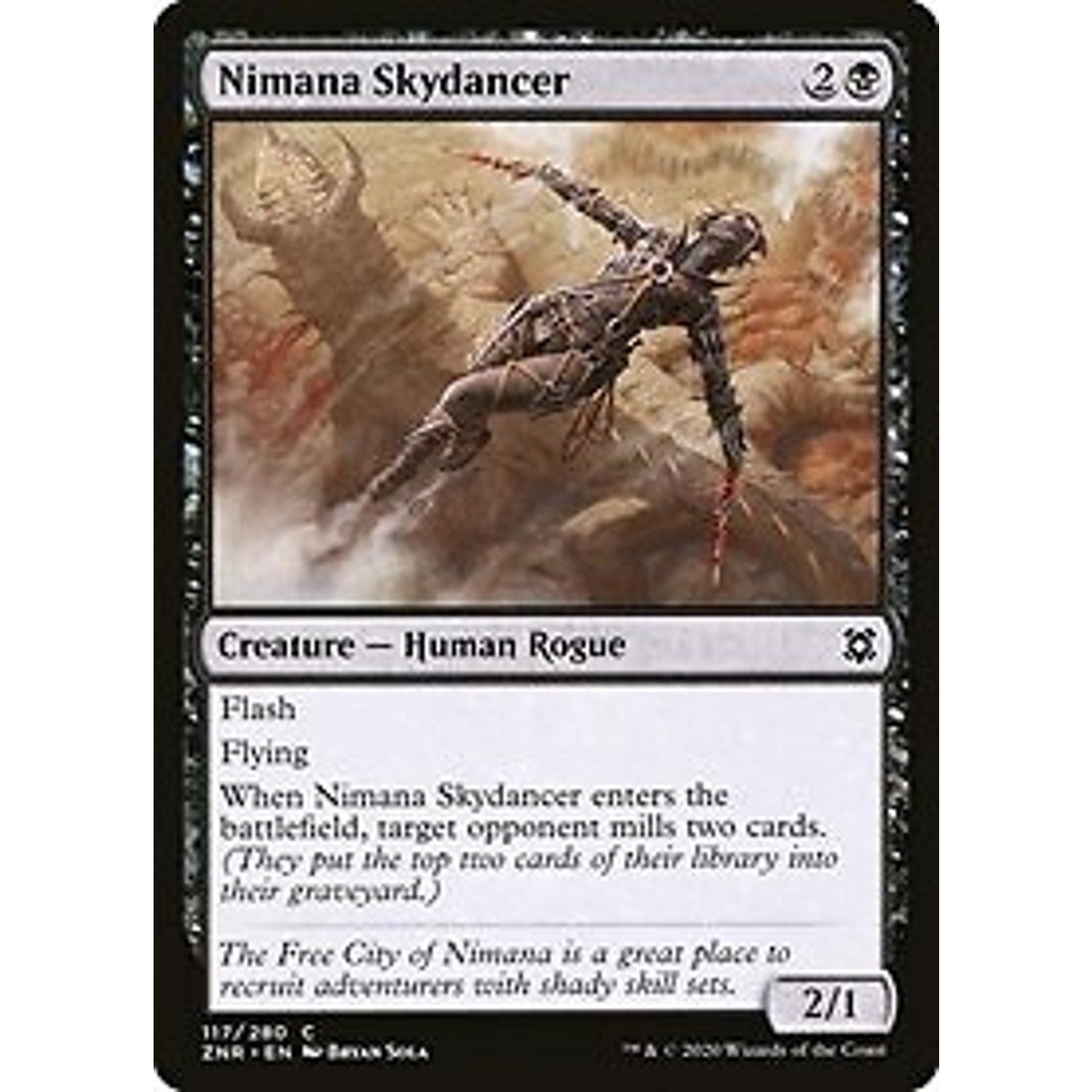 Nimana Skydancer (117) Zendikar Rising Mtg x4 4x ZNR Magic