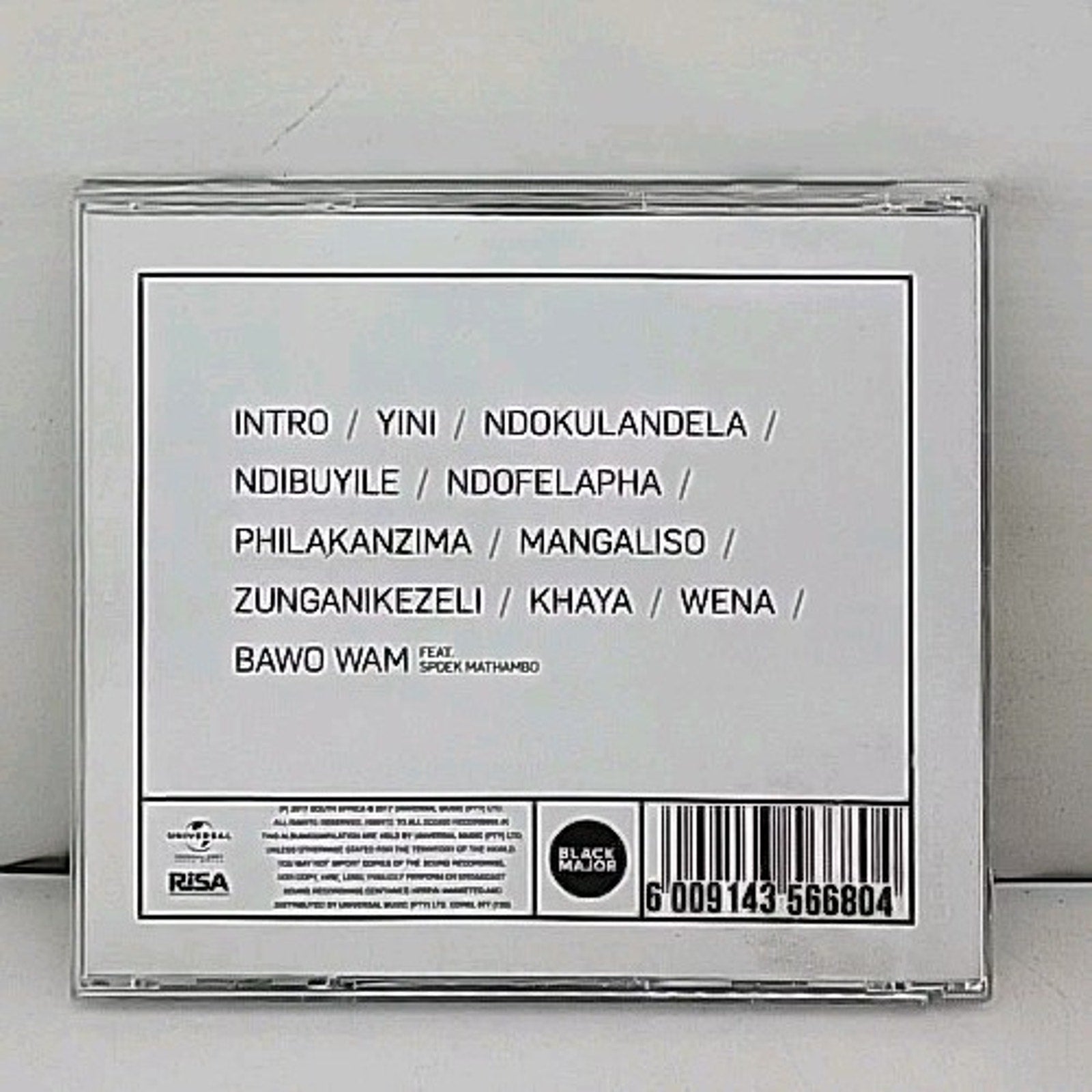 Bongeziwe Mabandla - Mangaliso CD