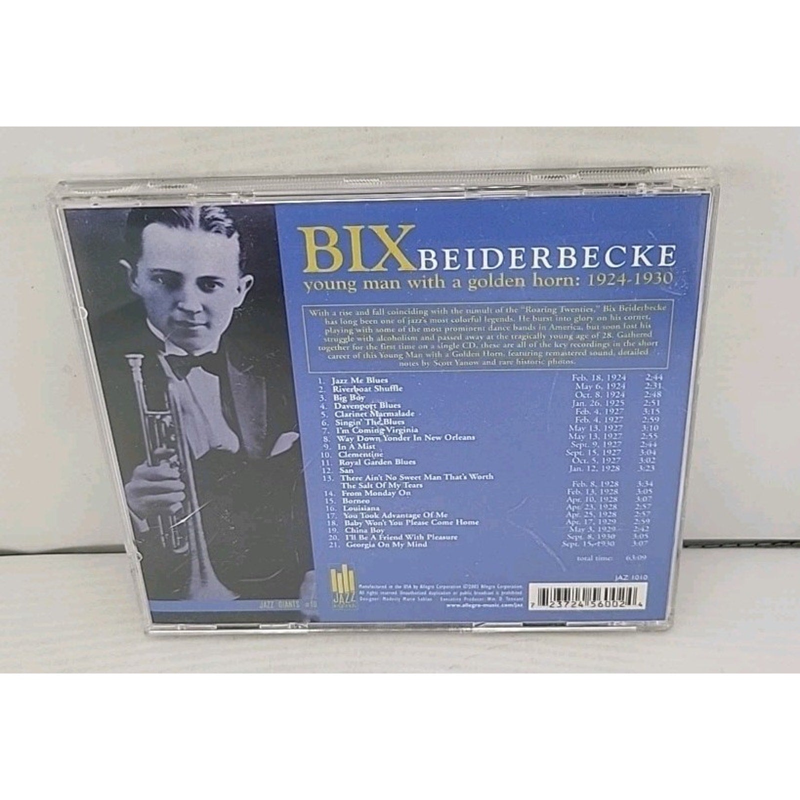 Bix Beiderbecke: 1924-30 by Bix Beiderbecke (CD, 2003)