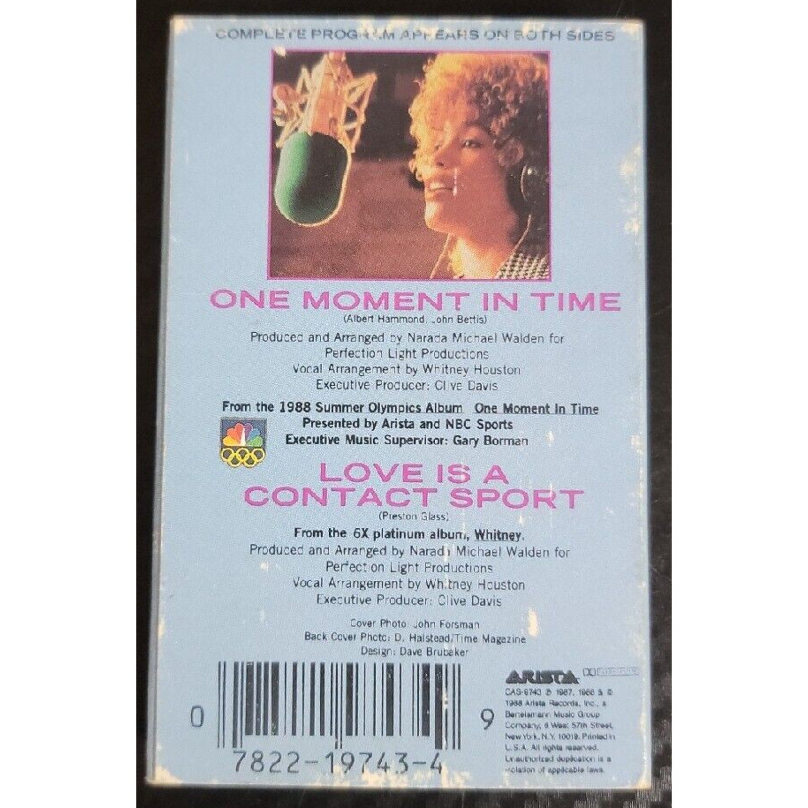 Whitney Houston One Moment In Time (Cassette)