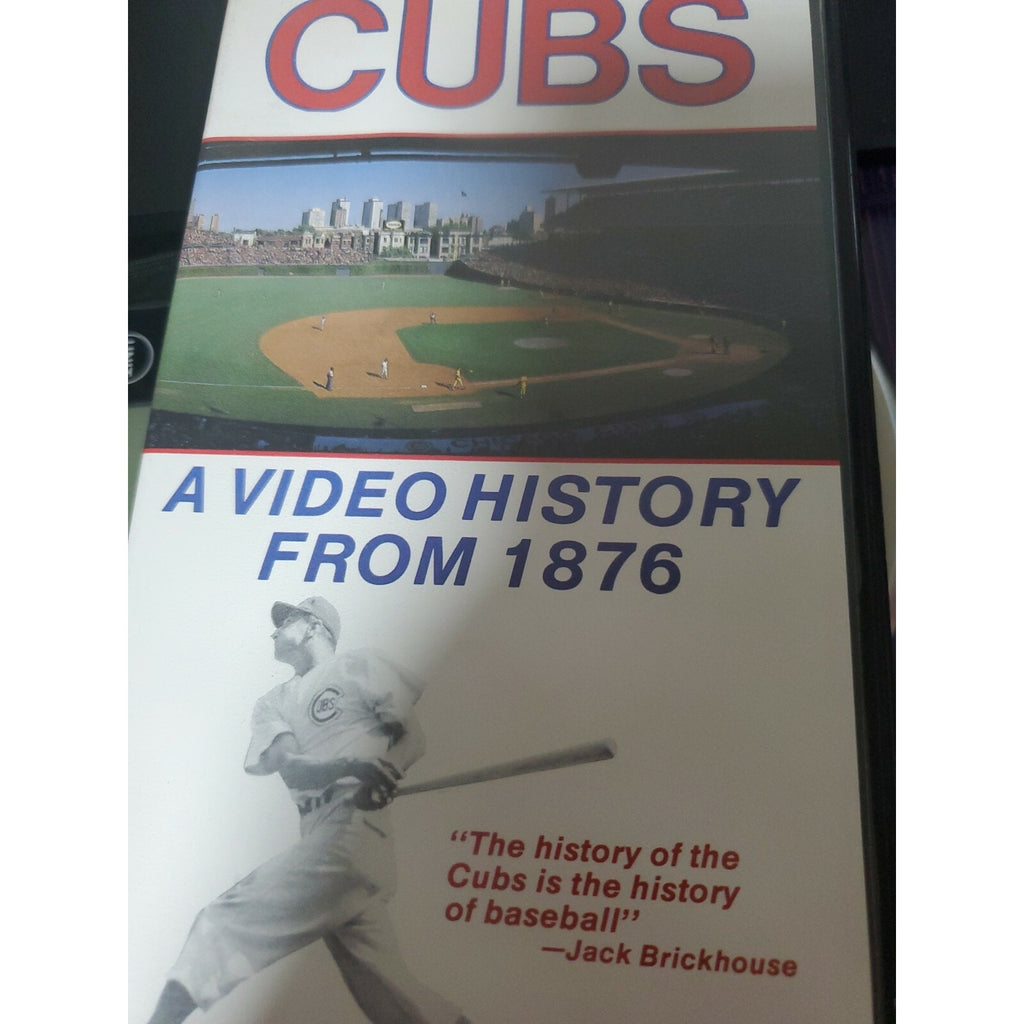 CUBS: A VIDEO HISTORY FROM 1876 HOME VIDEO PROMOTIONAL ORIGINAL POSTER 1986