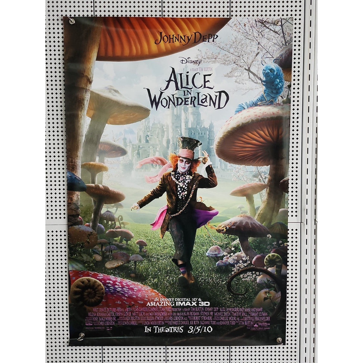Alice In Wonderland -2010- Original 27x40 Movie Poster- Final Style-Johnny Depp
