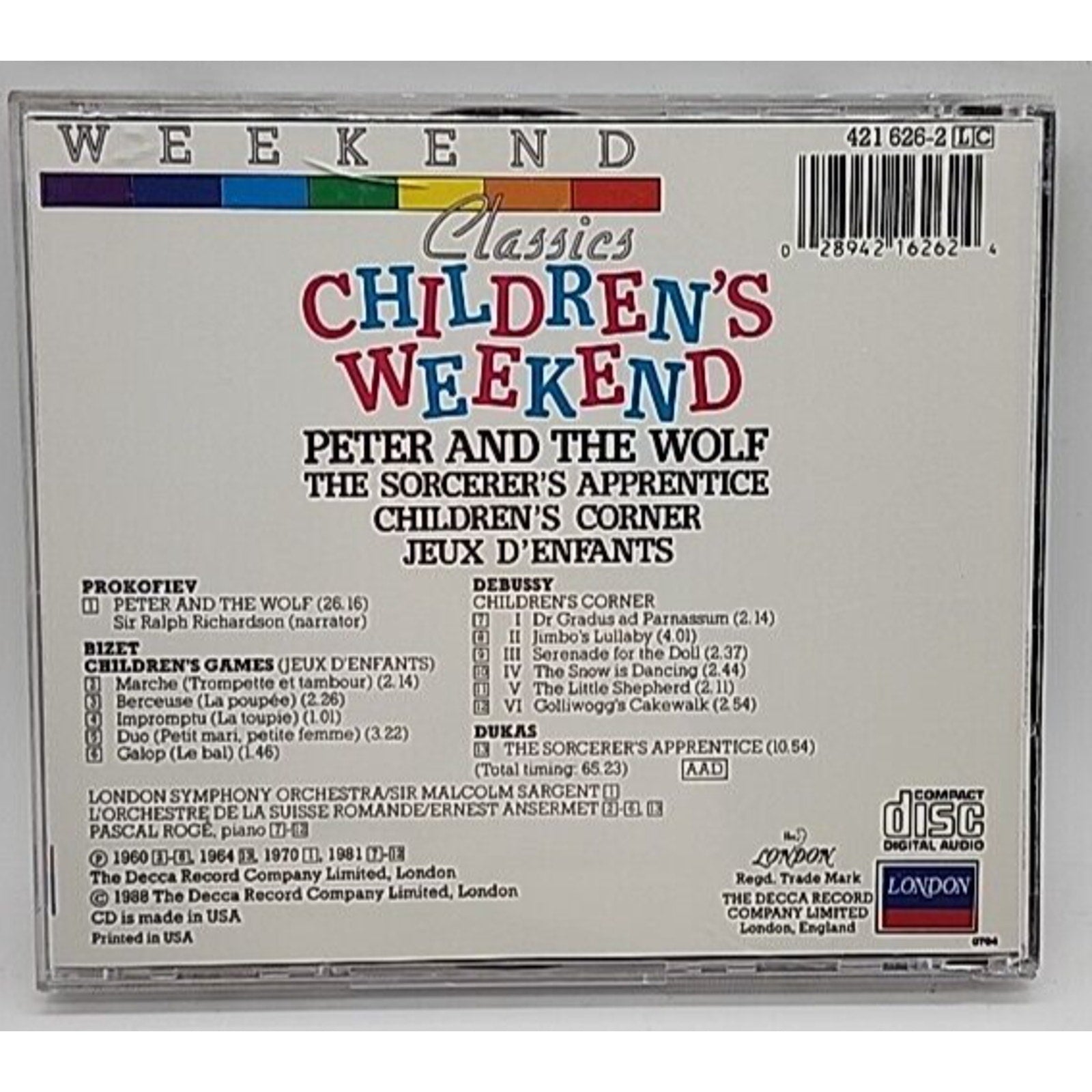 Children’s Weekend; CD London Records 1988 London
