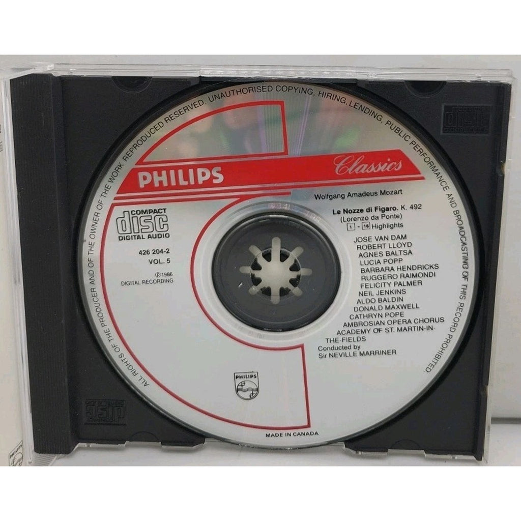 CD The Mozart Experience Volume 5 Le Nozze Di Figaro Highlights - C5