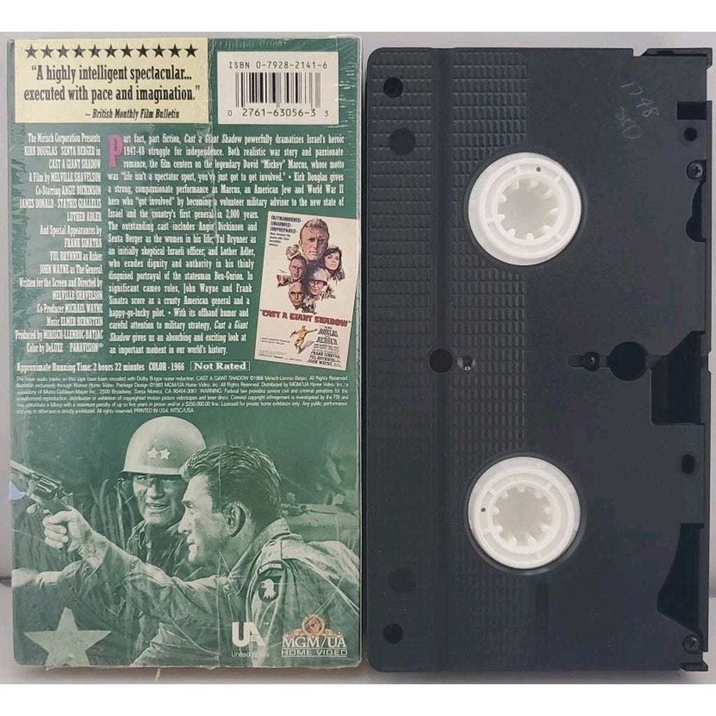 Cast a Giant Shadow (VHS, 1993)