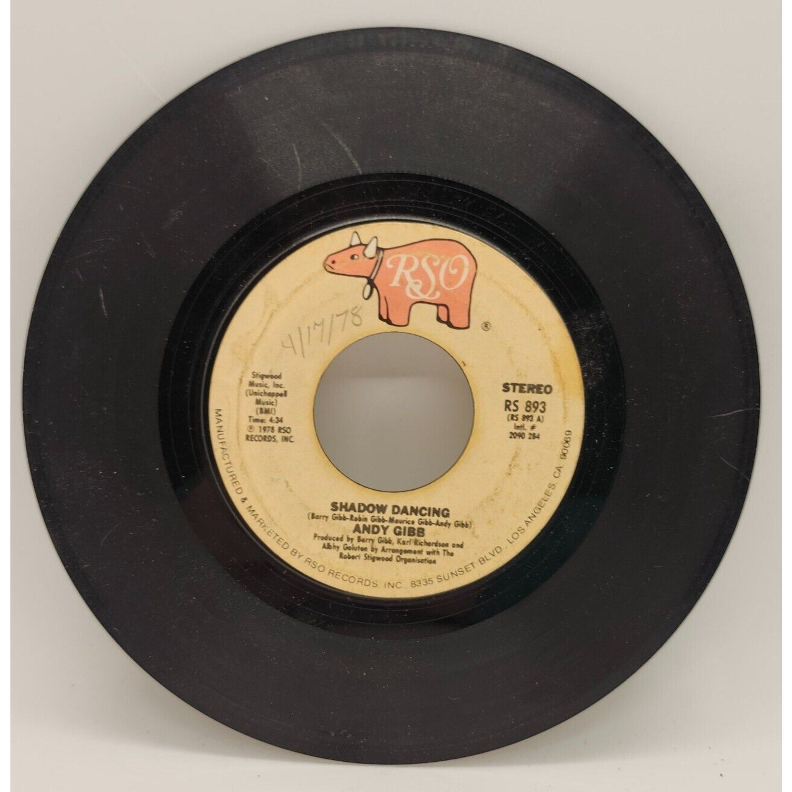 Let It Be Me / Shadow Dancing By Andy Gibb (Record) - RS 893