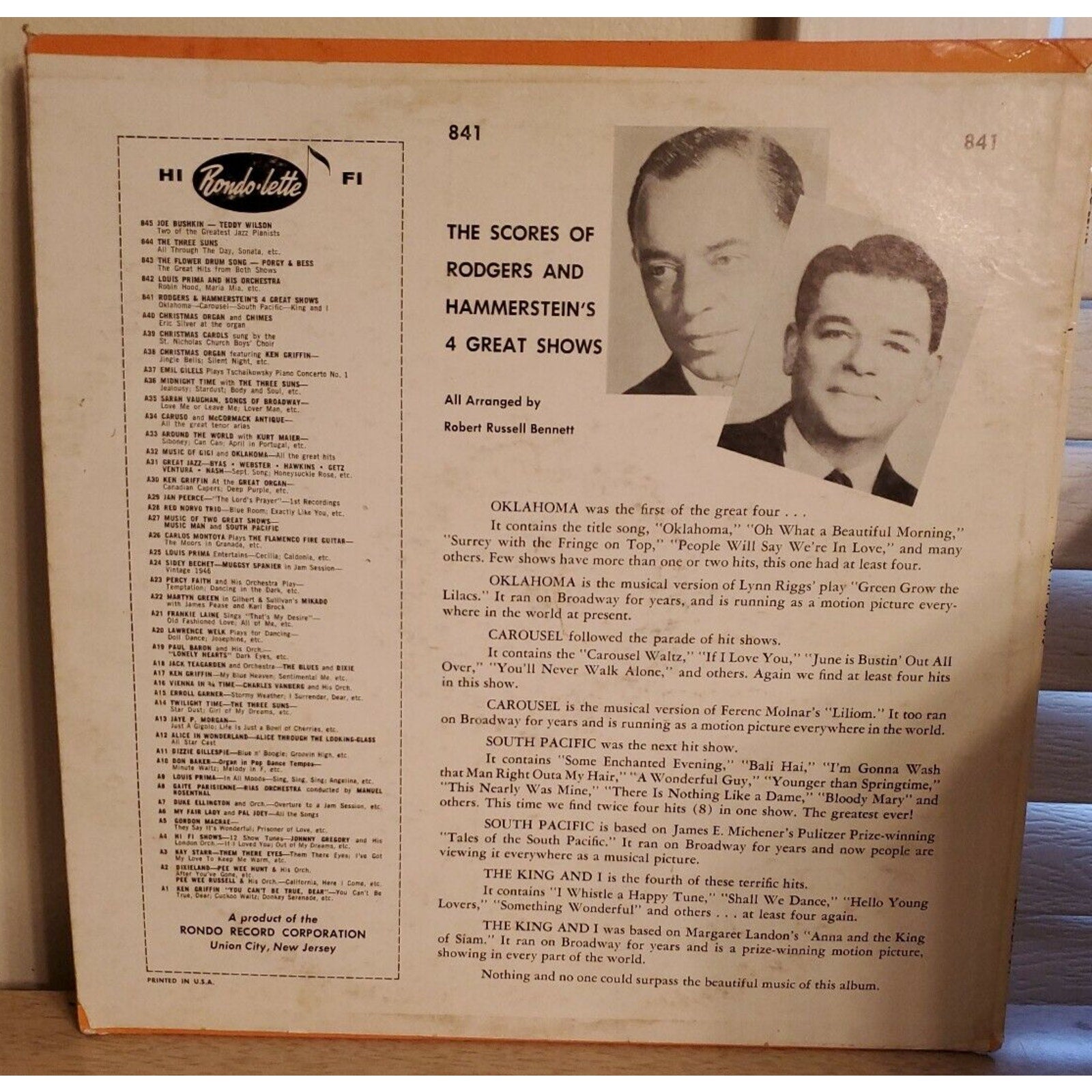 Suzanne Auber And The Broadway Orchestra - LP - 841