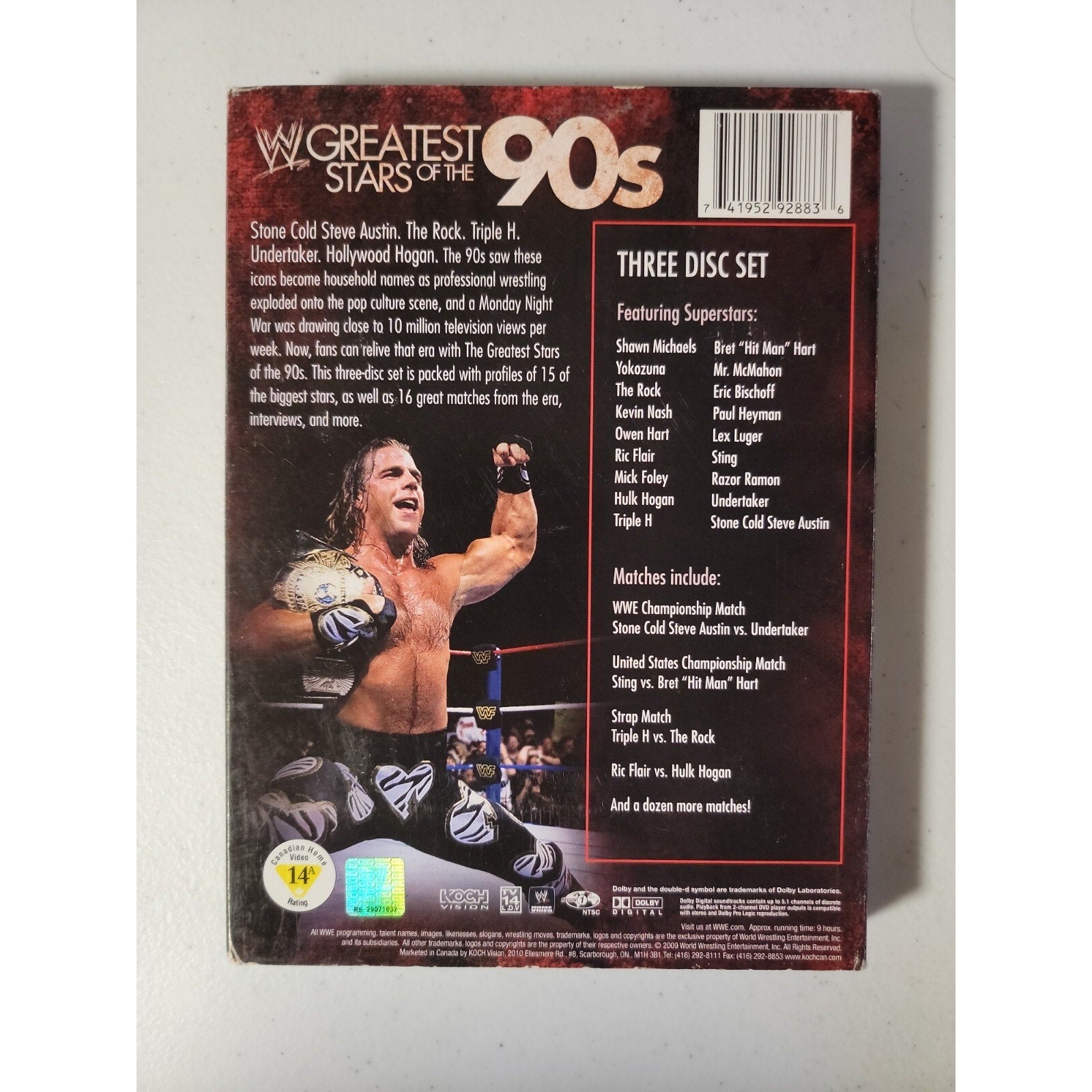 WWE 2009 - Greatest Stars Of The 90s - 3PK (DVD, 2009)