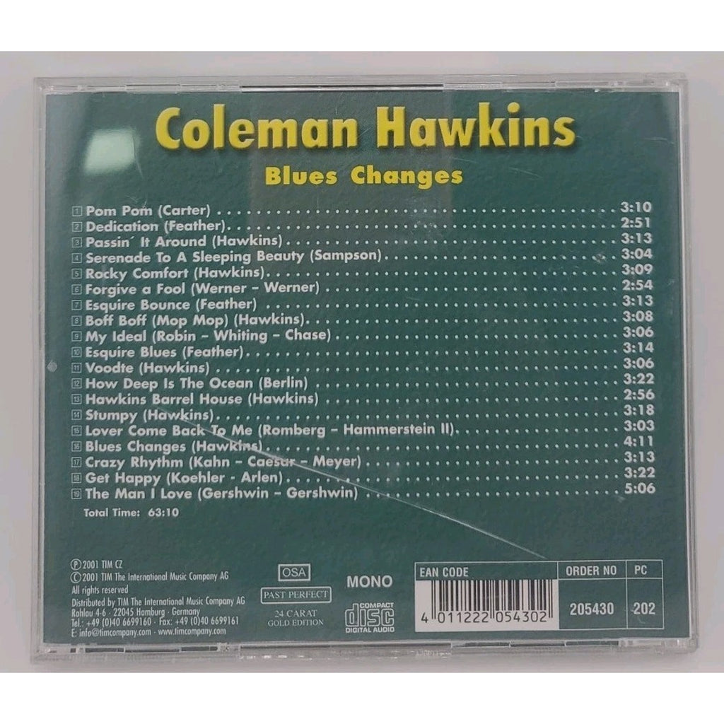 Coleman Hawkins Blue Changes CD