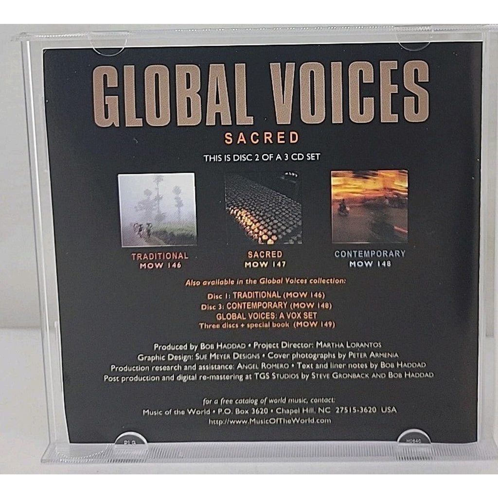 Sacred Global Voices by Various Artists (CD, Oct-1999, Music Of The World)