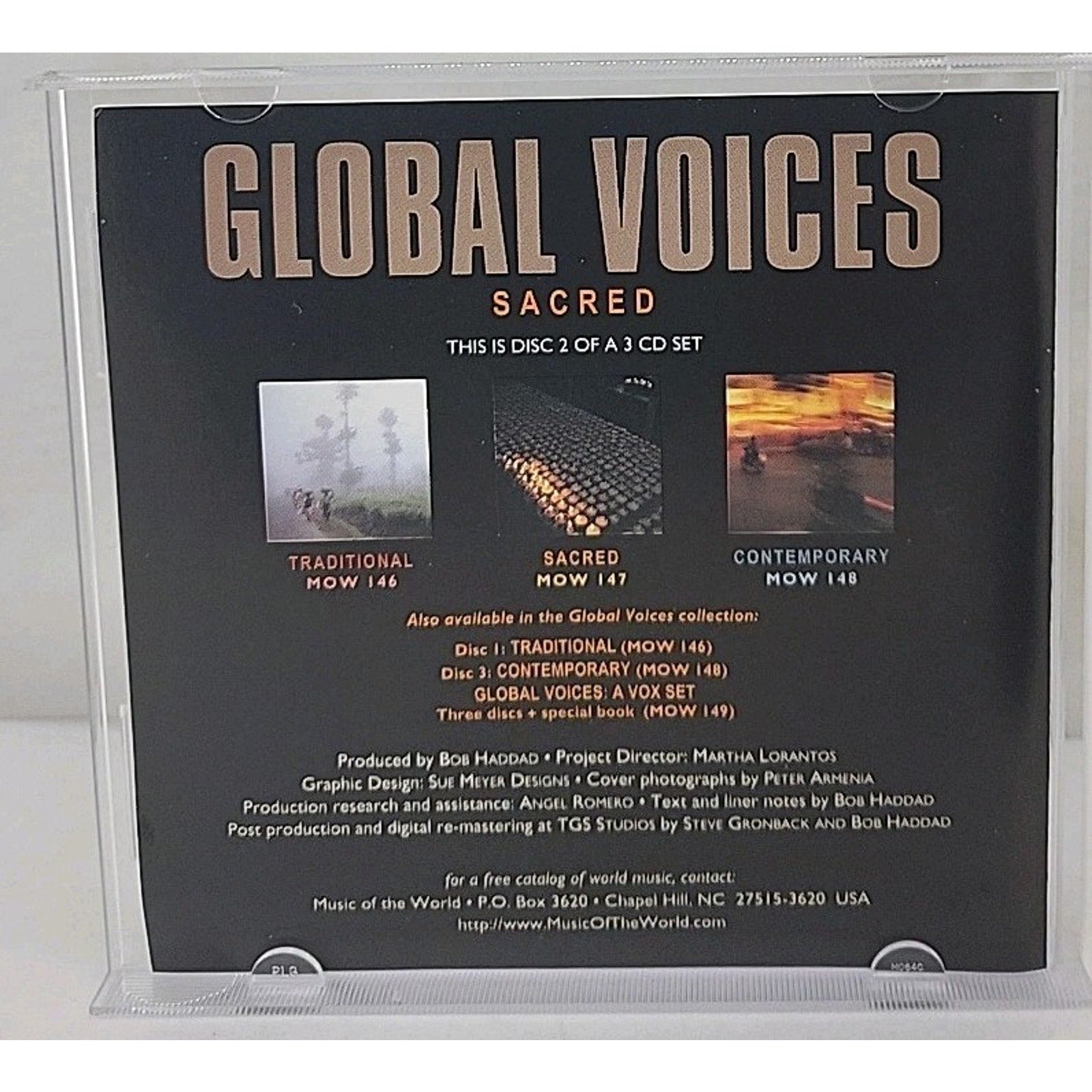Sacred Global Voices by Various Artists (CD, Oct-1999, Music Of The World)