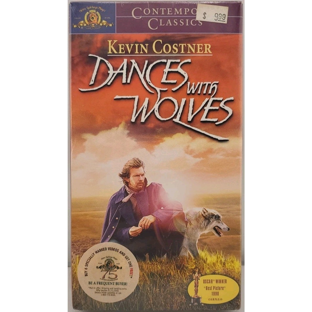 Dances with Wolves (VHS, 1999, Contemporary Classics) *Brand New*