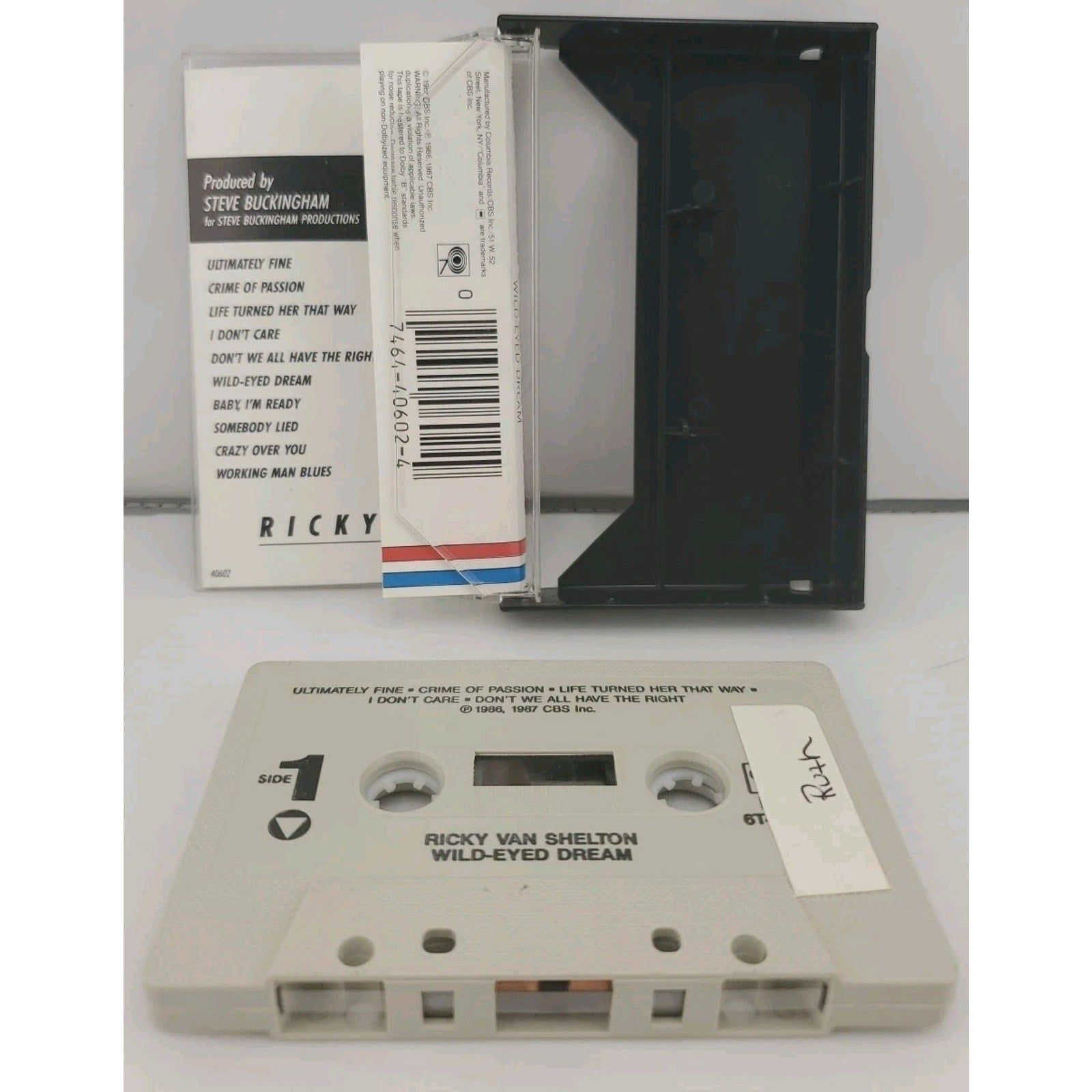 Wild-Eyed Dream by Ricky Van Shelton (Cassette, Oct-1990, Columbia (USA))