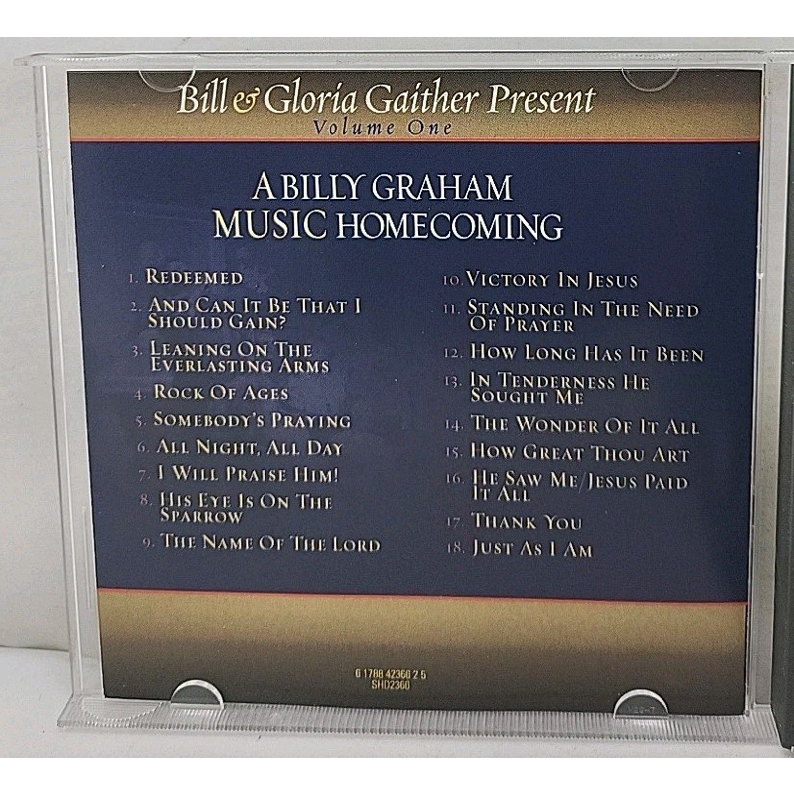 A Billy Graham Music Homecoming, Vol. 1 by Bill & Gloria Gaither (CD, 2001)