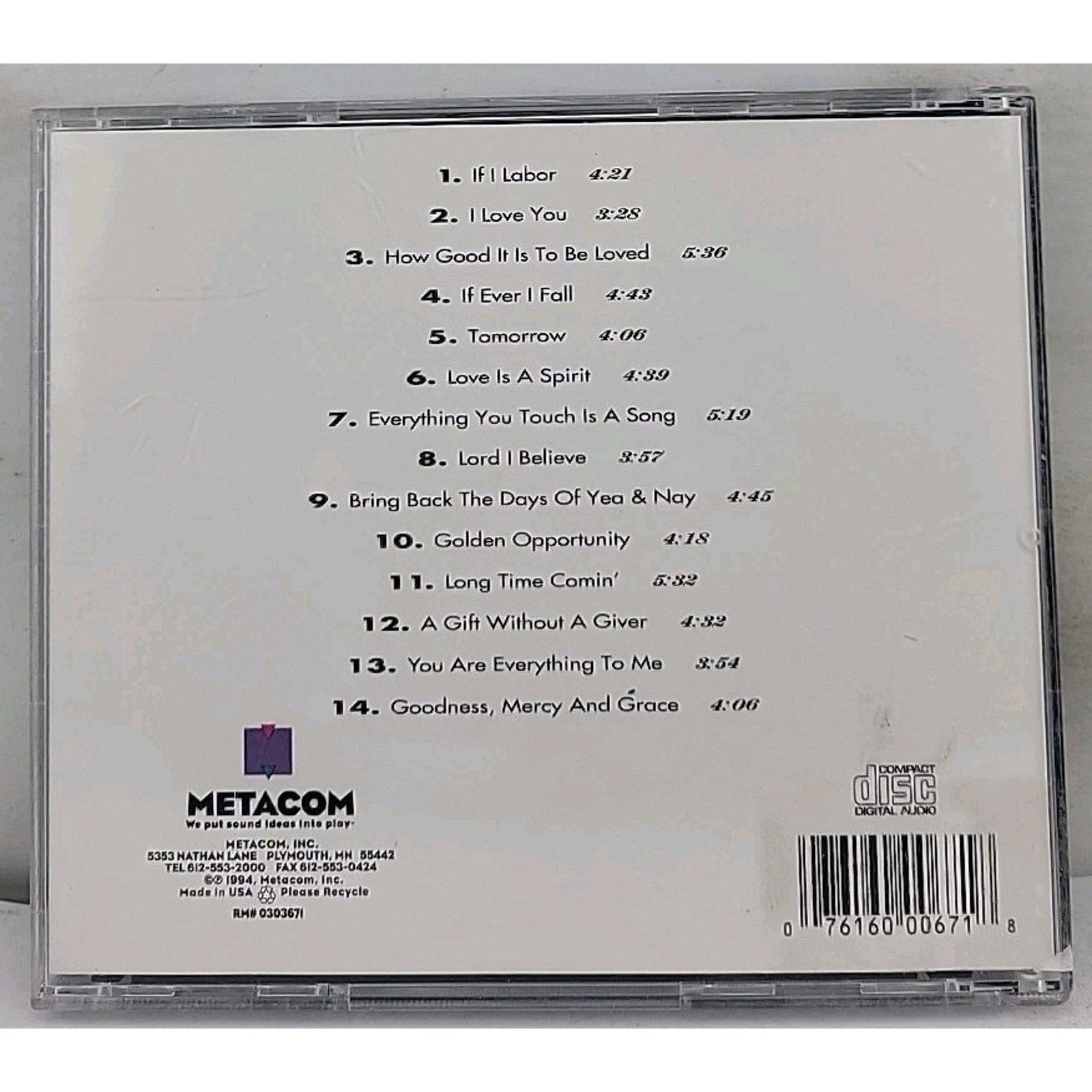 The Winans Feel the Spirit CD Album
