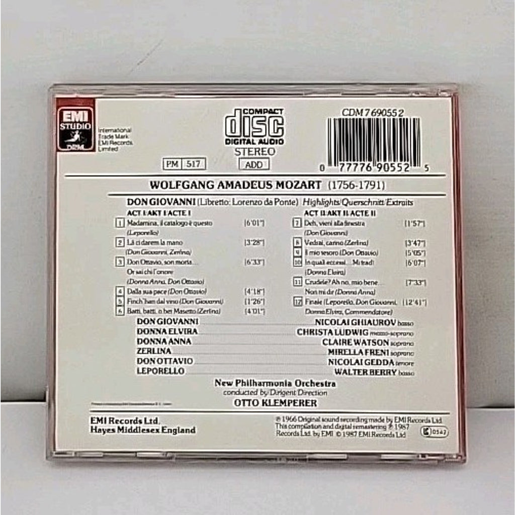 Mozart: Don Giovanni - Highlights (Music CD)