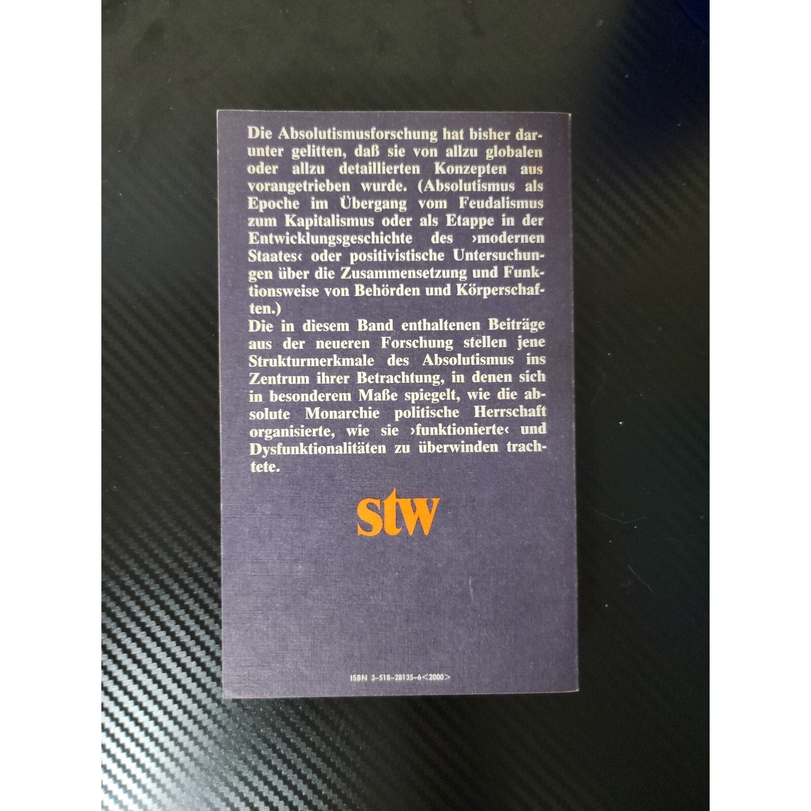 Absolutismus Herausgegeben von Ernst Hinrichs suhrkamp taschenbuch wissenschaft