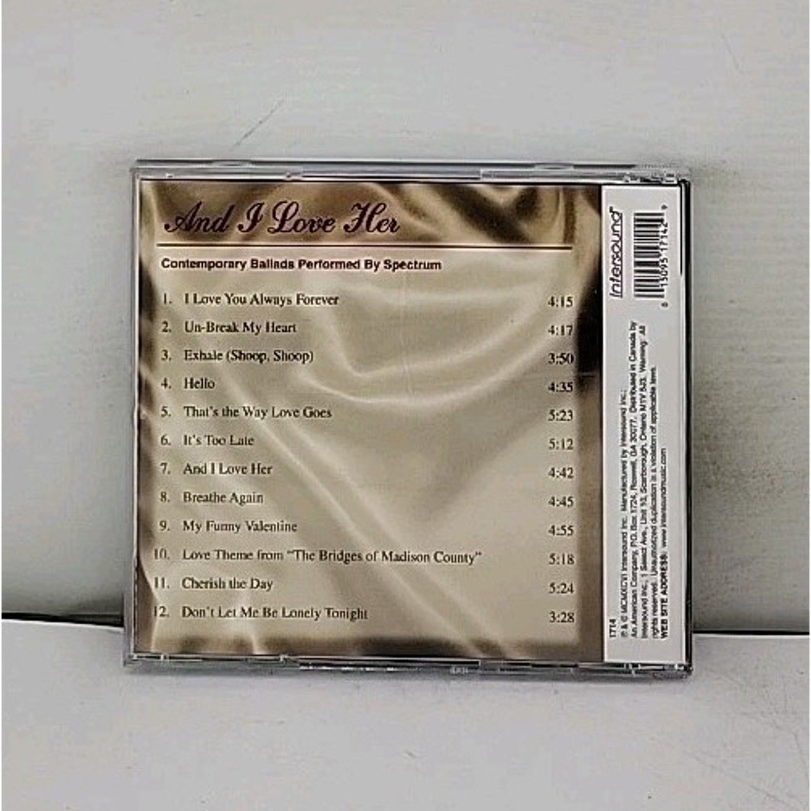 And I Love Her Music CD Album