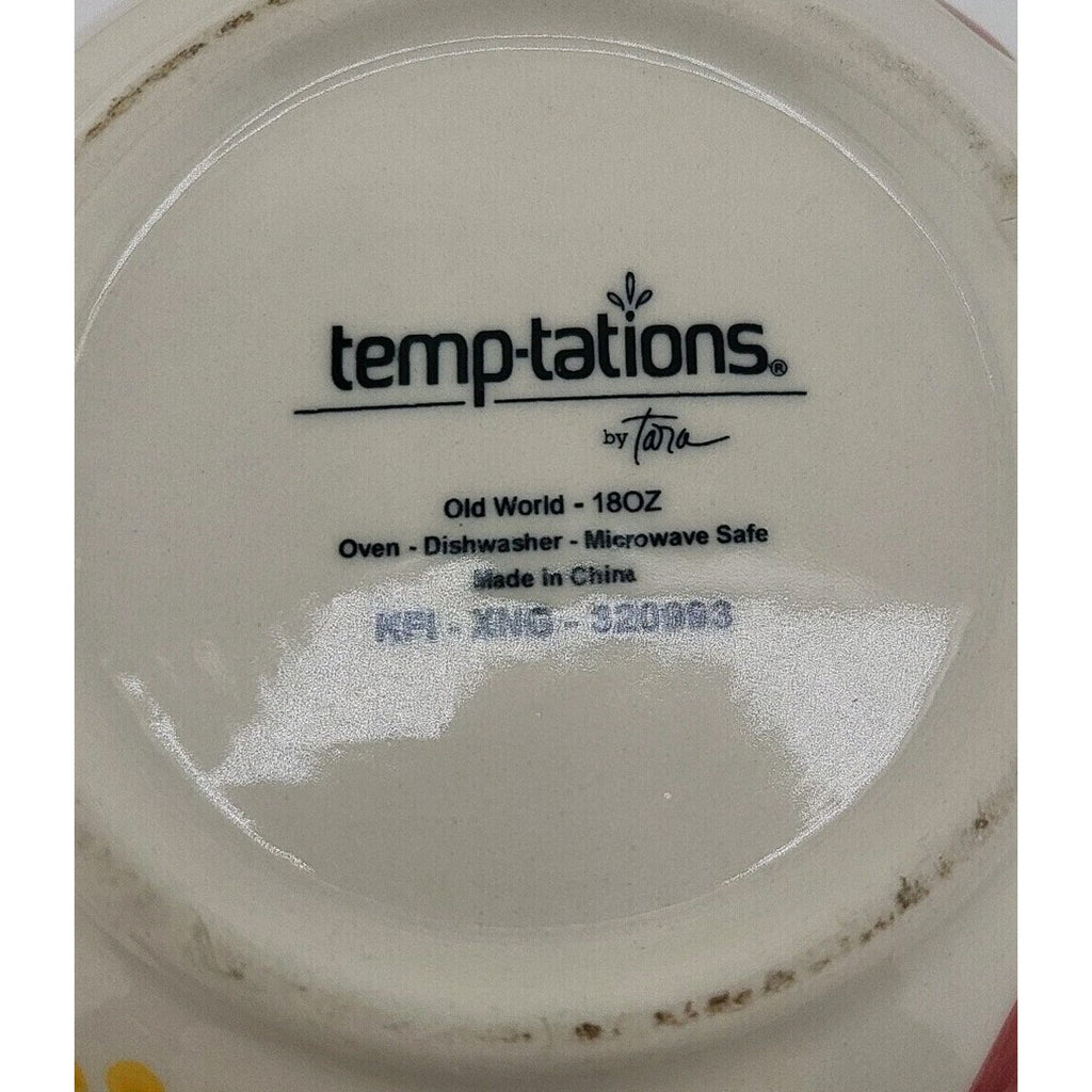 Temp-tations by Tara Old World Cranberry 18oz Bowls Set of 4